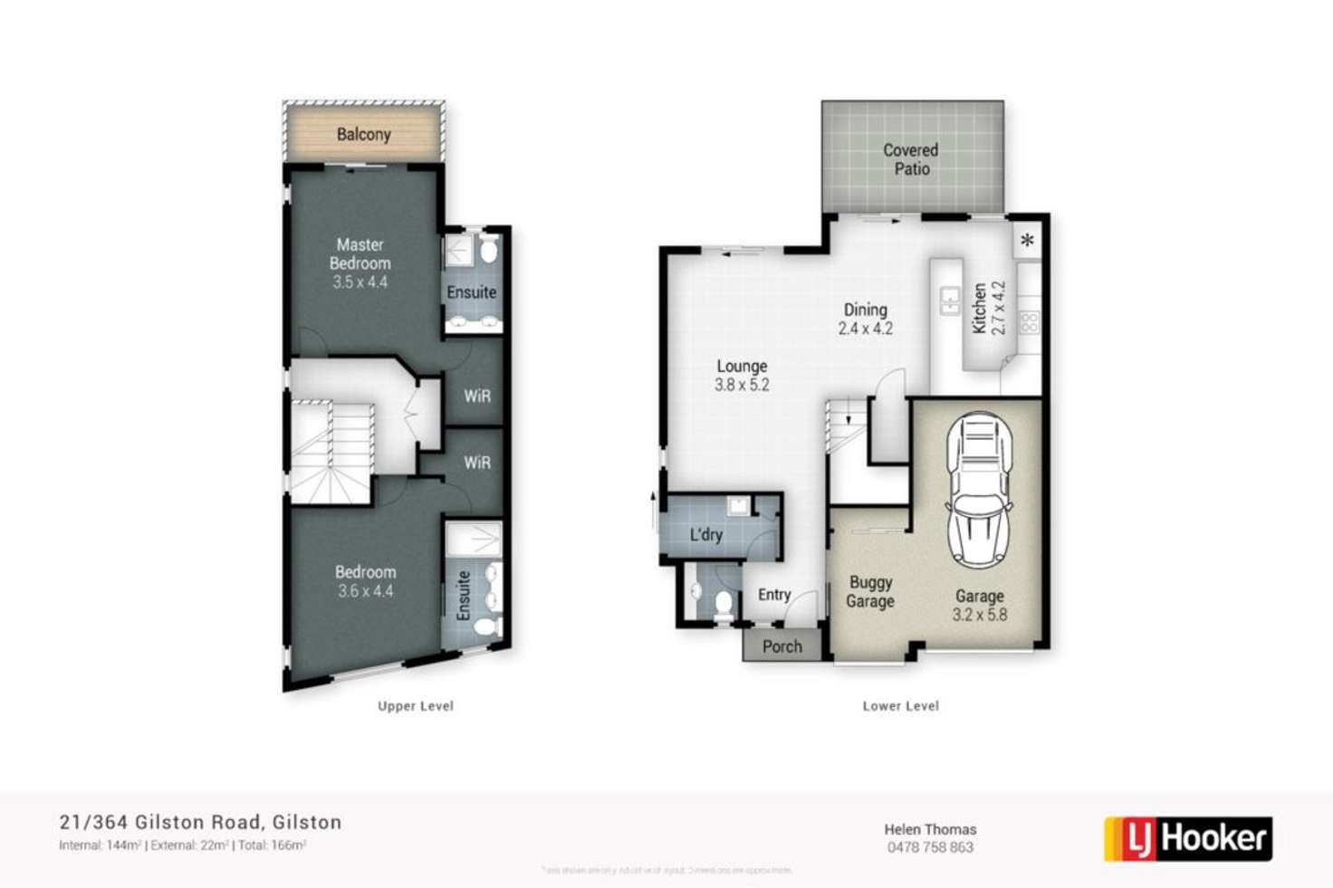 Floorplan of Homely townhouse listing, 21/364 Gilston Road, Gilston QLD 4211