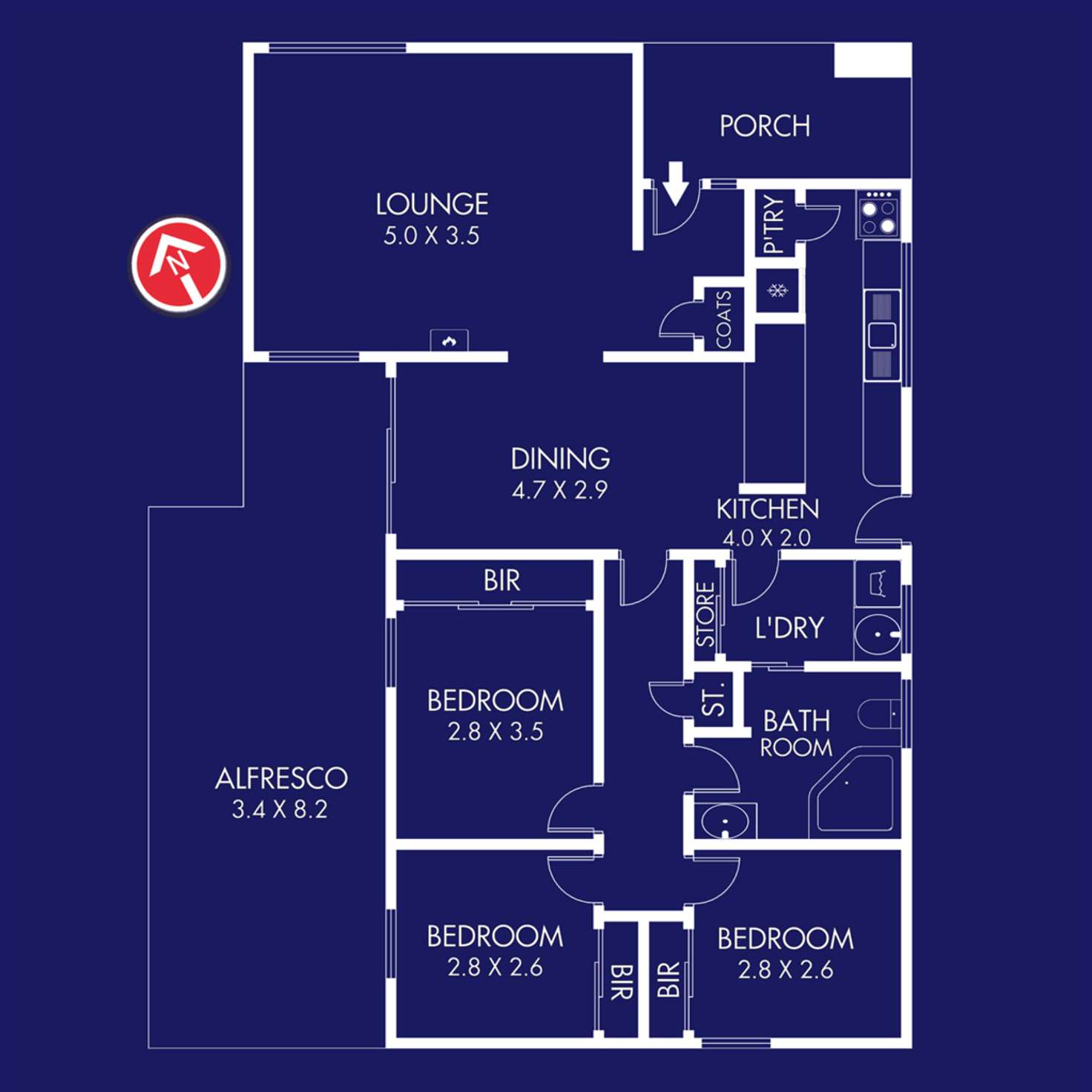 Floorplan of Homely house listing, 13 Sharland Road, Corio VIC 3214