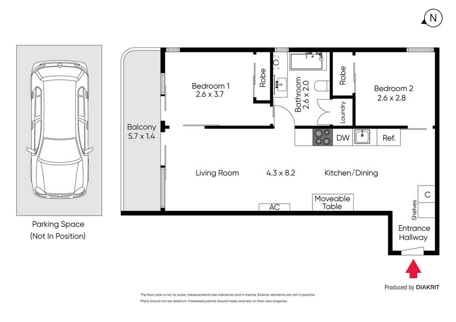 Floorplan of Homely apartment listing, 103/8 Luton Lane, Hawthorn VIC 3122