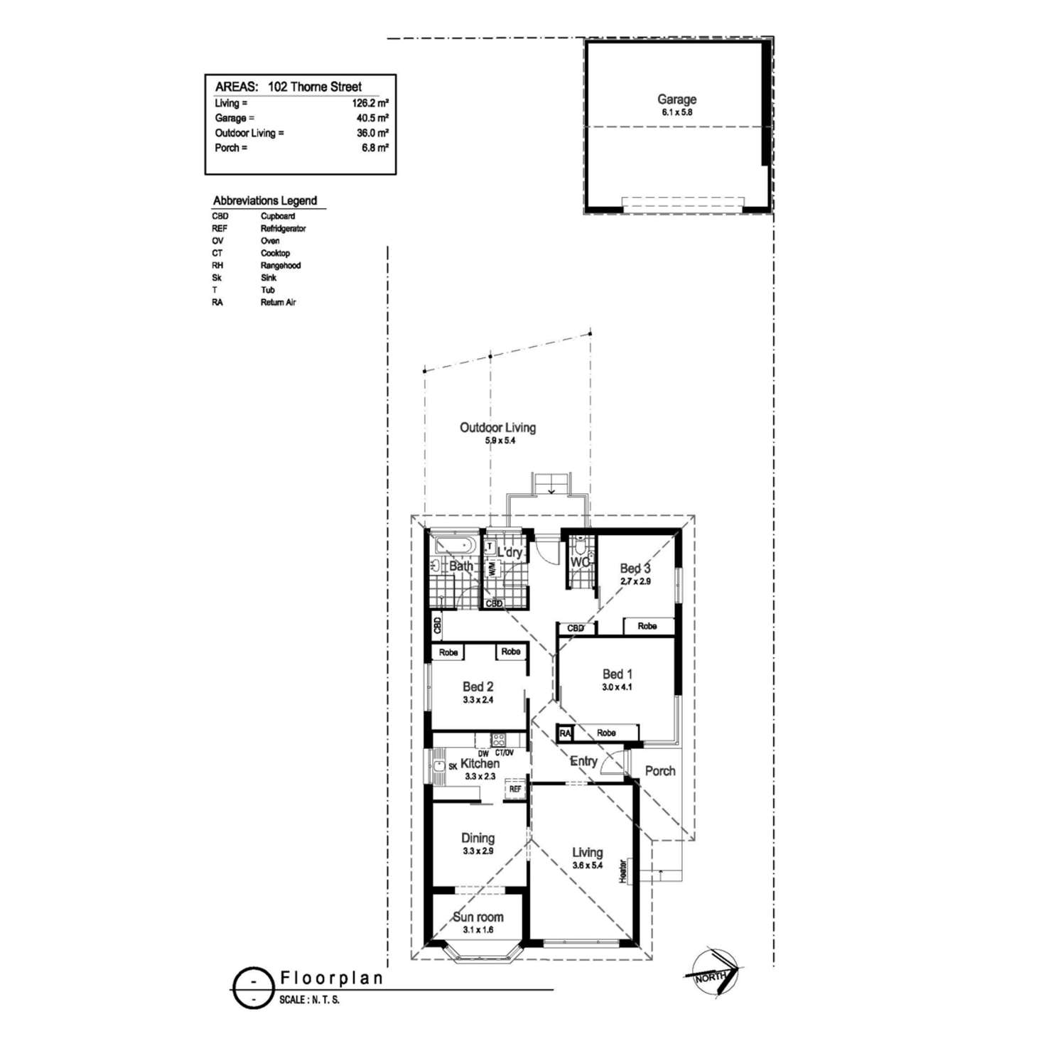 Floorplan of Homely house listing, 102 Thorne Street, Wagga Wagga NSW 2650