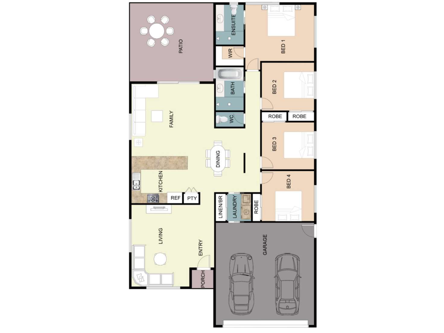 Floorplan of Homely house listing, 38 Michaelina Drive, Beaudesert QLD 4285