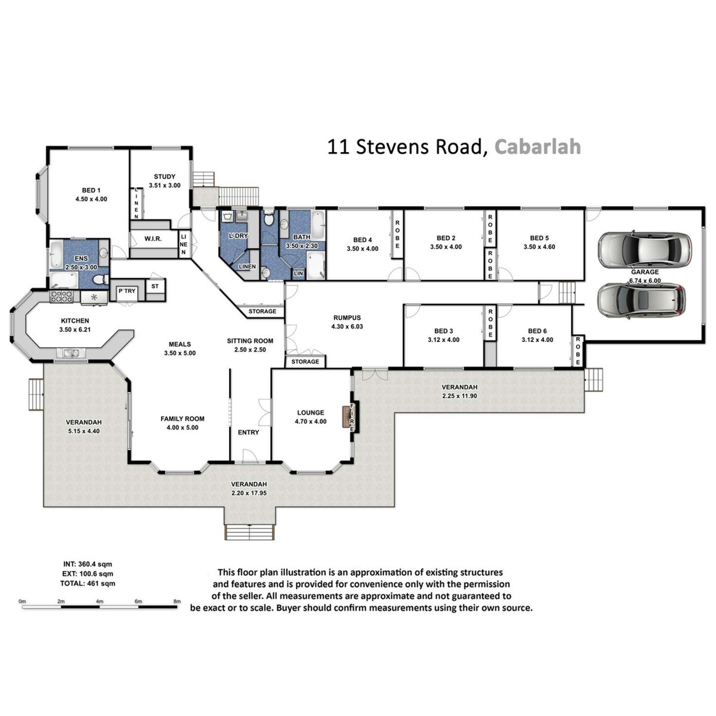 Floorplan of Homely acreageSemiRural listing, 11 Stevens Road, Cabarlah QLD 4352