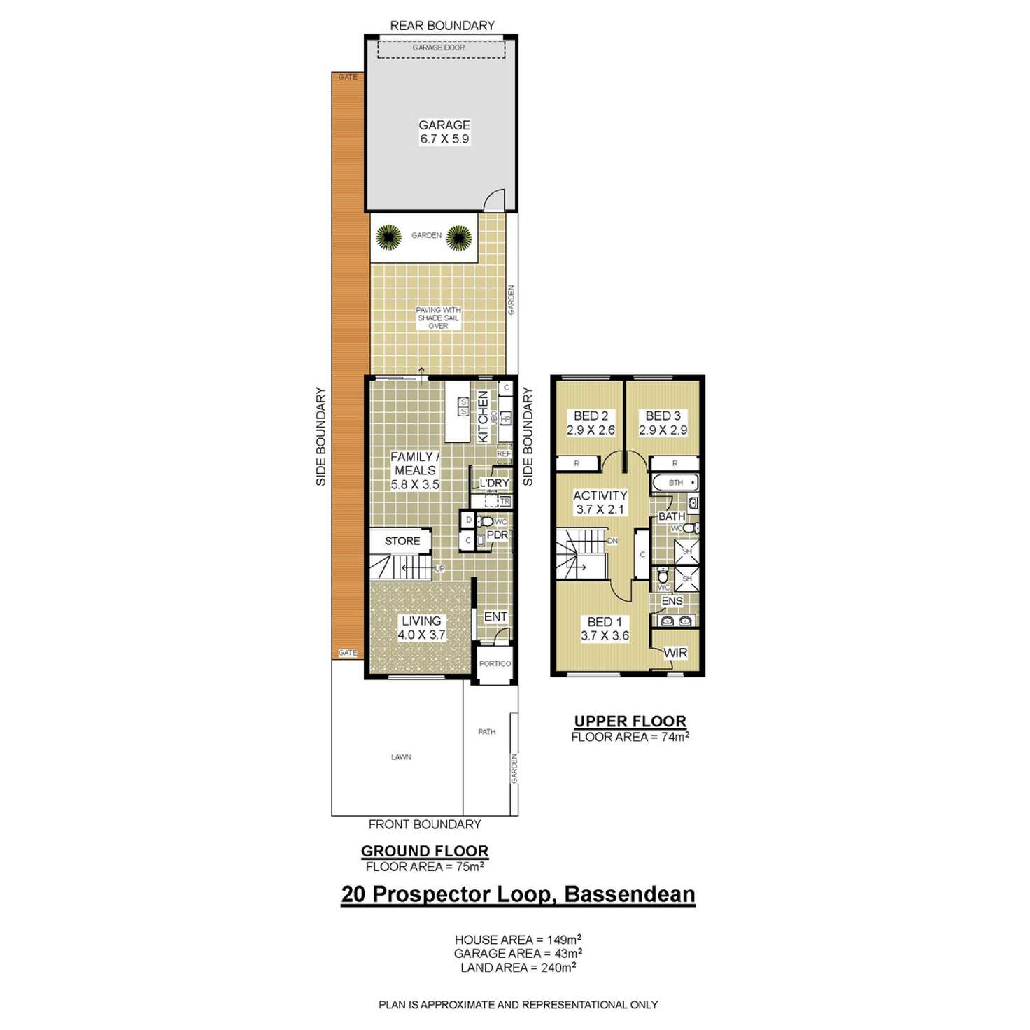 Floorplan of Homely house listing, 20 Prospector Loop, Bassendean WA 6054