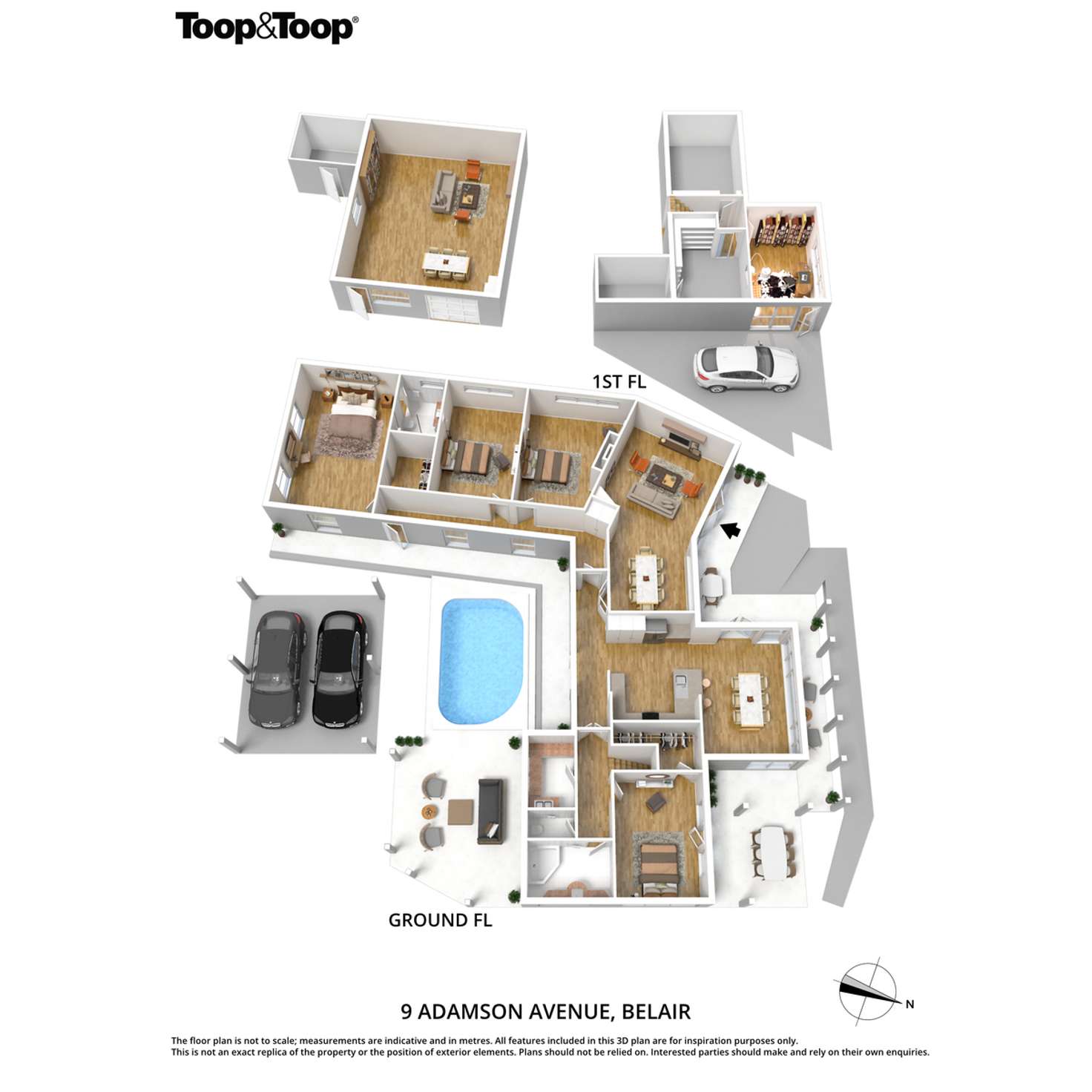 Floorplan of Homely house listing, 9 Adamson Avenue, Belair SA 5052