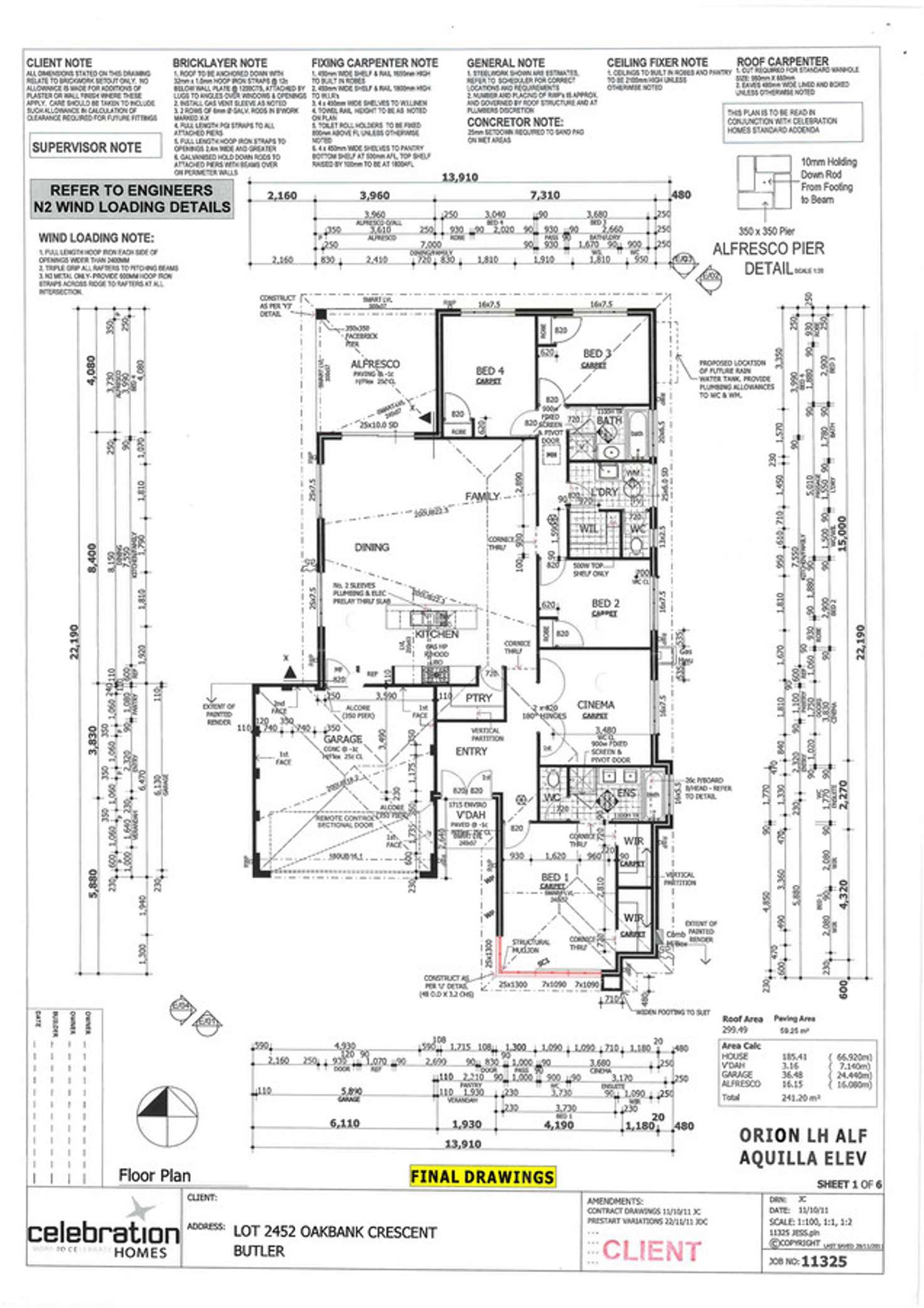 Floorplan of Homely house listing, 26 Oakbank Crescent, Butler WA 6036