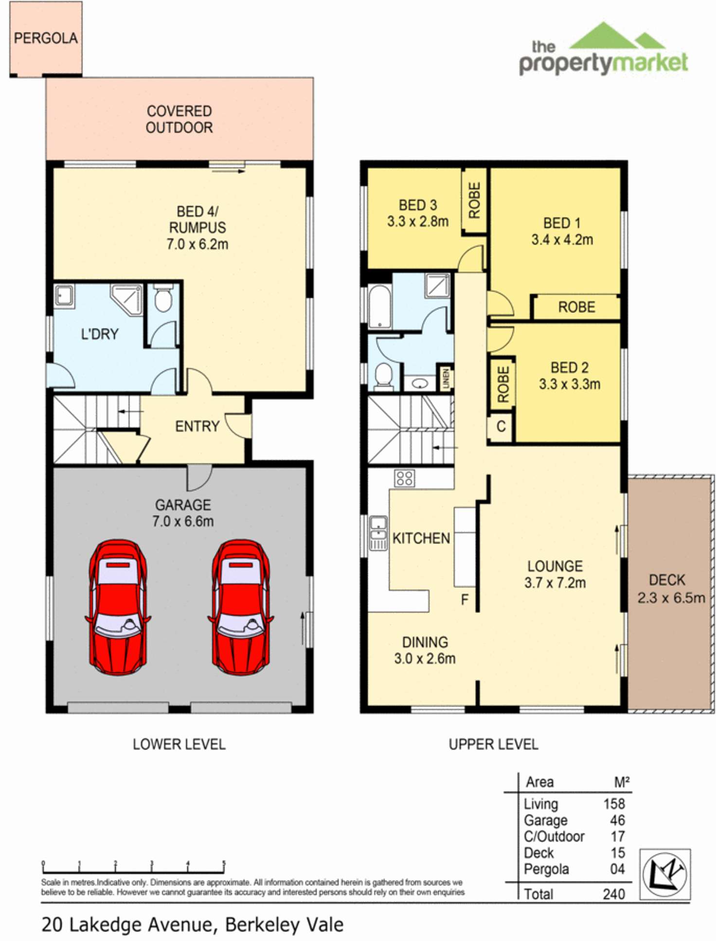 Floorplan of Homely house listing, 20 Lakedge Avenue, Berkeley Vale NSW 2261