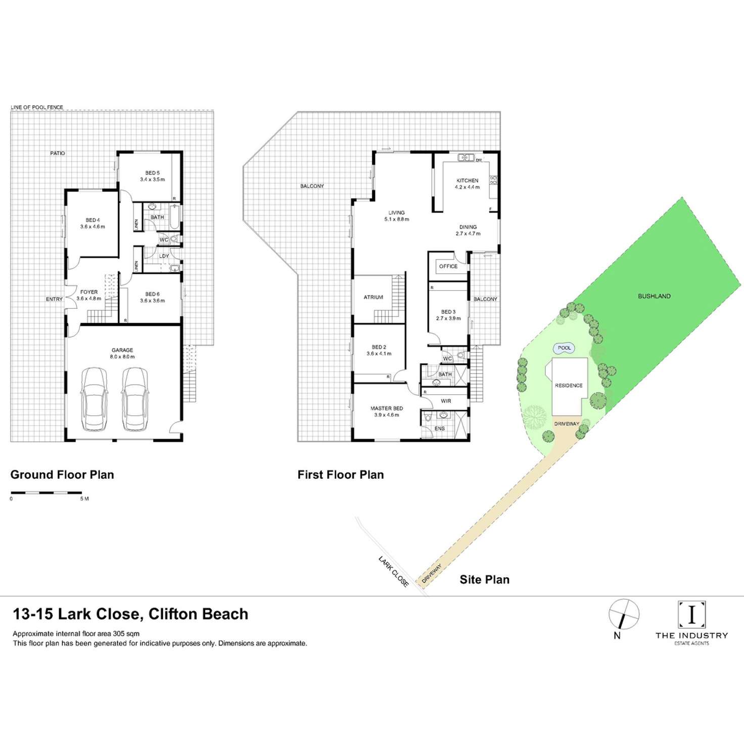 Floorplan of Homely house listing, 13-15 Lark Close, Clifton Beach QLD 4879