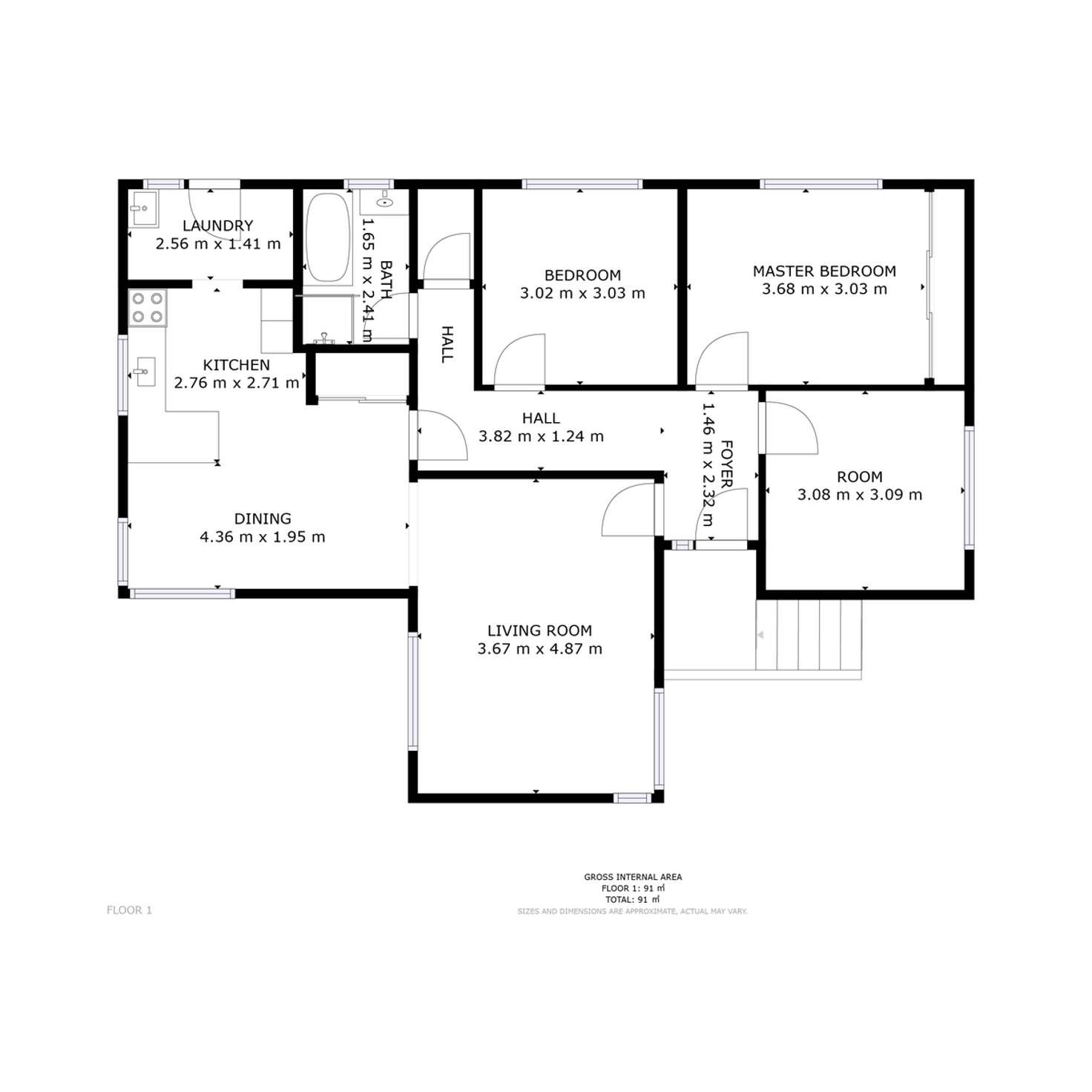 Floorplan of Homely house listing, 47 Gunn Street, Bridgewater TAS 7030