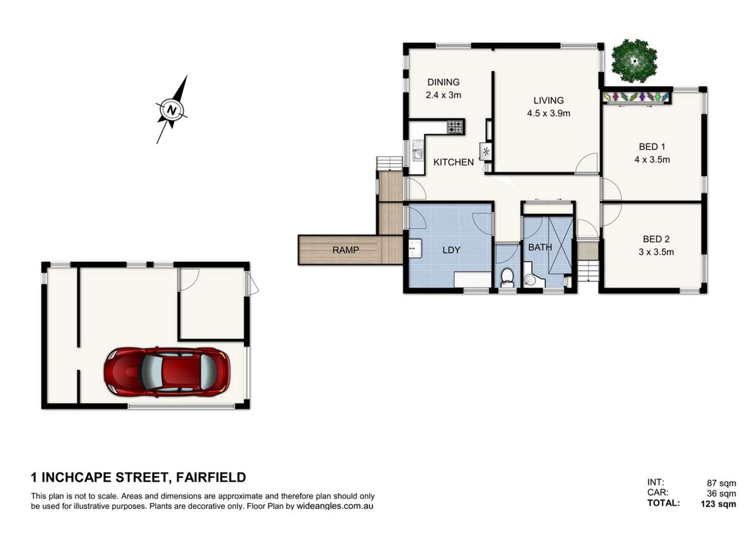 Floorplan of Homely house listing, 1 Inchcape Street, Fairfield QLD 4103