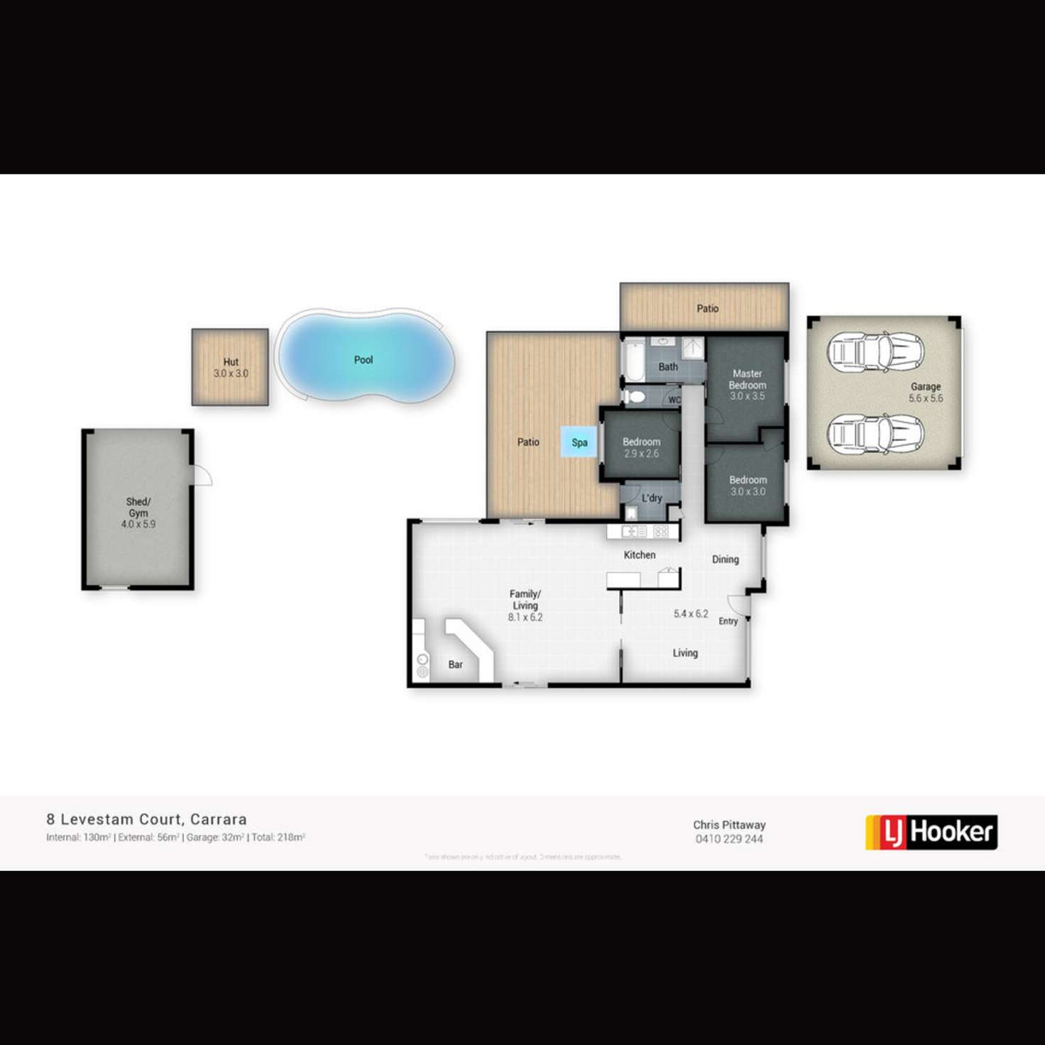 Floorplan of Homely house listing, 8 Levestam Court, Carrara QLD 4211