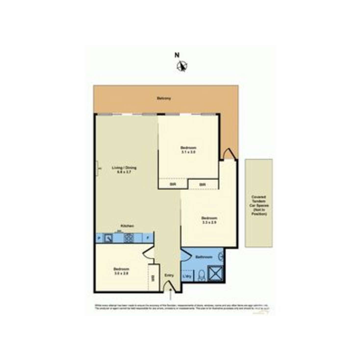 Floorplan of Homely apartment listing, 207/2 Rouse, Port Melbourne VIC 3207