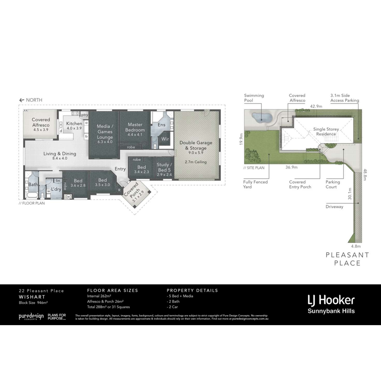 Floorplan of Homely house listing, 22 Pleasant Place, Wishart QLD 4122