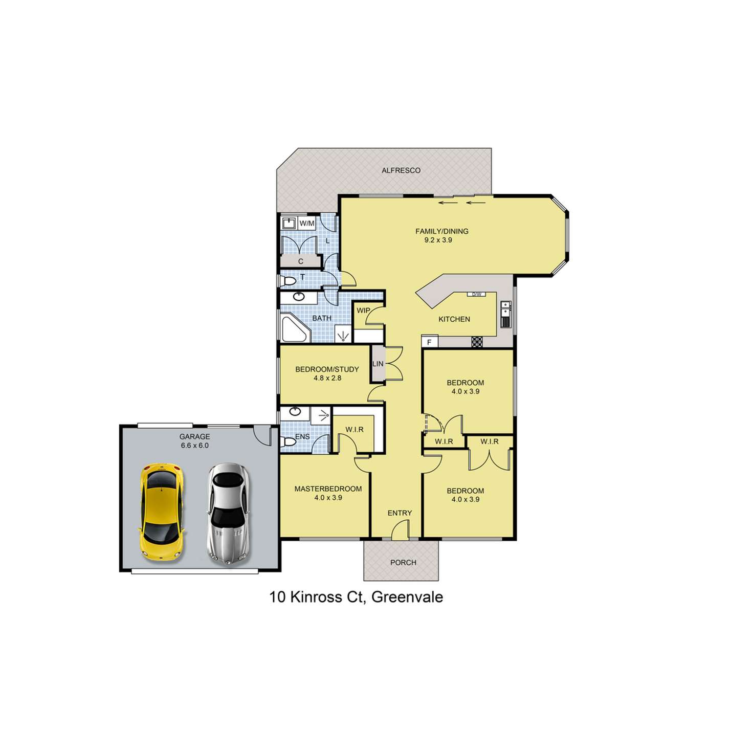Floorplan of Homely house listing, 10 Kinross Court, Greenvale VIC 3059