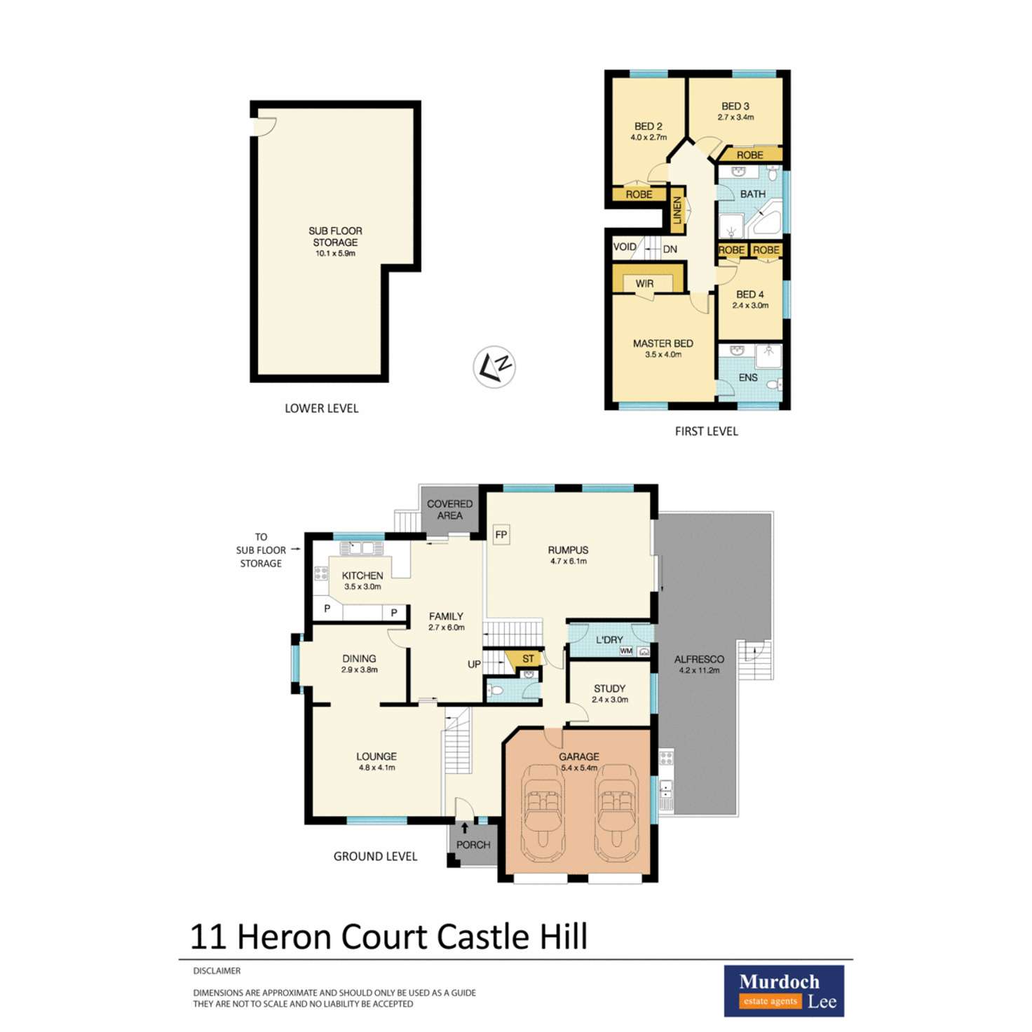 Floorplan of Homely house listing, 11 Heron Court, Castle Hill NSW 2154