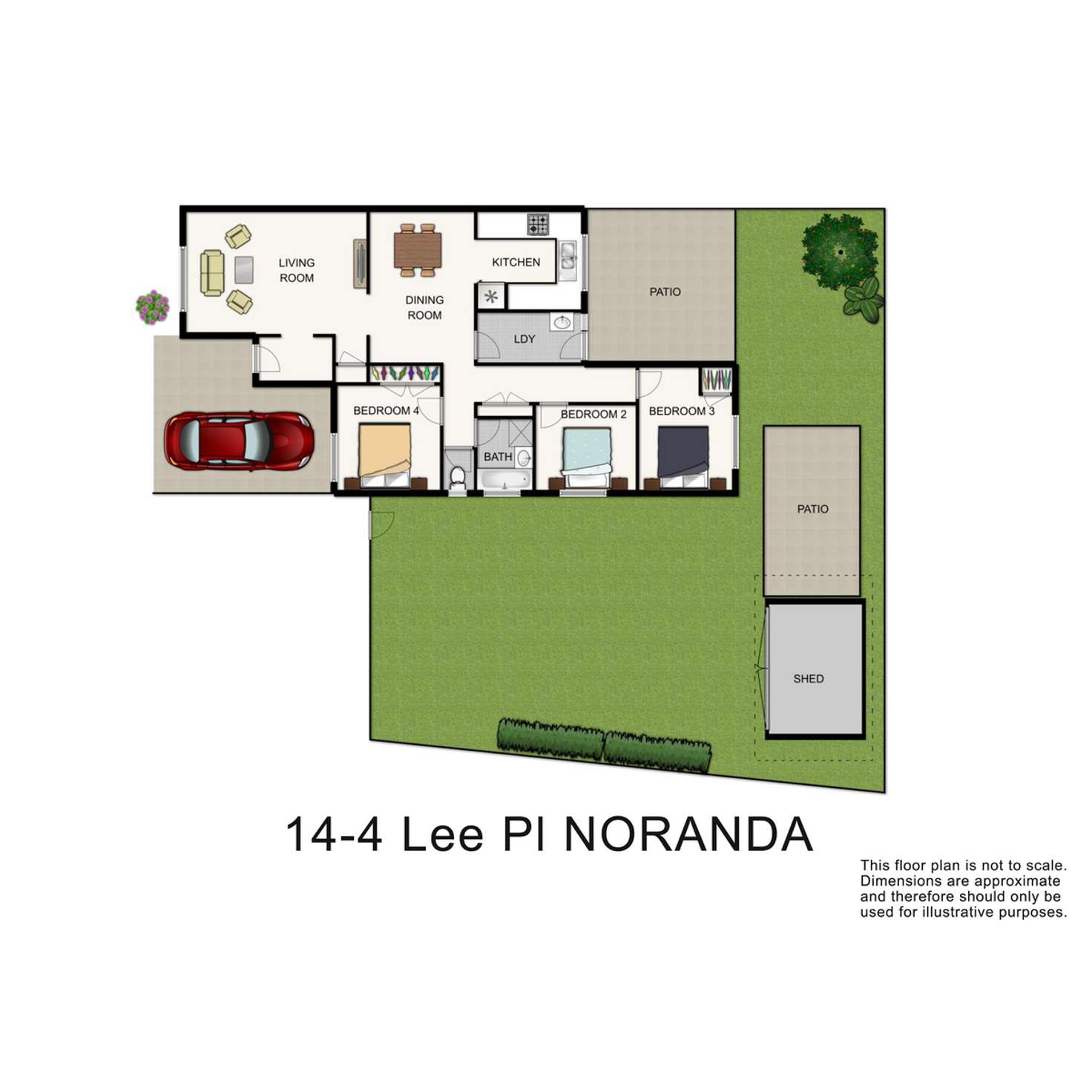 Floorplan of Homely villa listing, 14/4 Lee Place, Noranda WA 6062