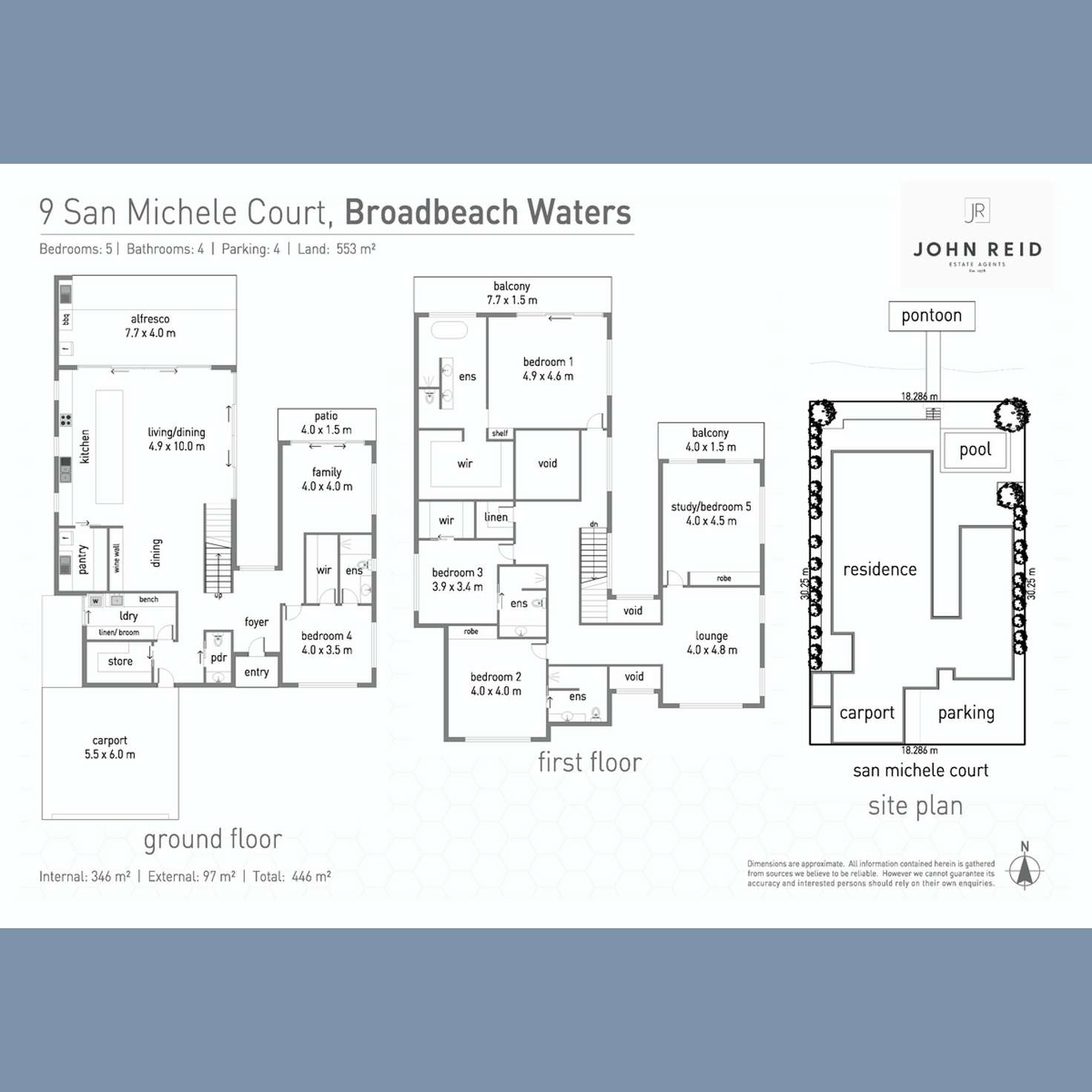 Floorplan of Homely house listing, 9 San Michele Court, Broadbeach Waters QLD 4218