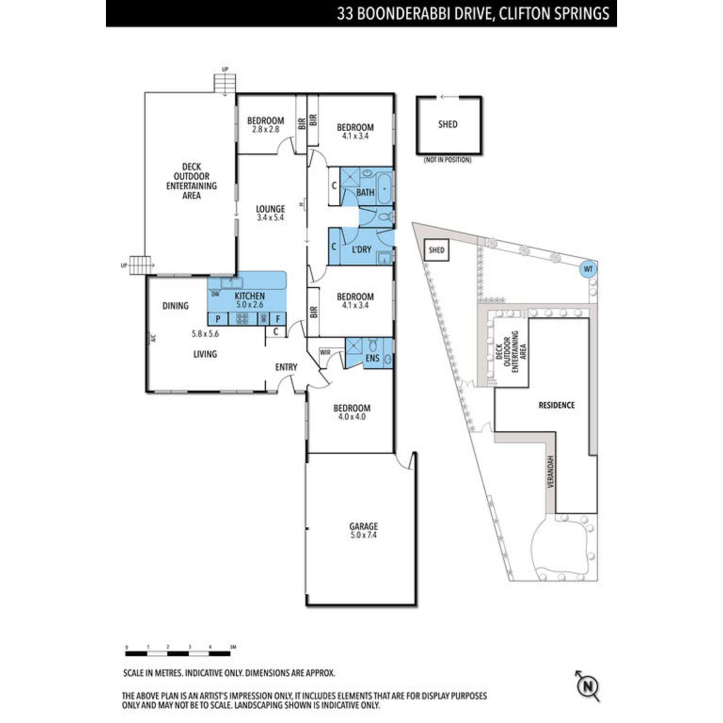 Floorplan of Homely house listing, 33 Boonderabbi Drive, Clifton Springs VIC 3222
