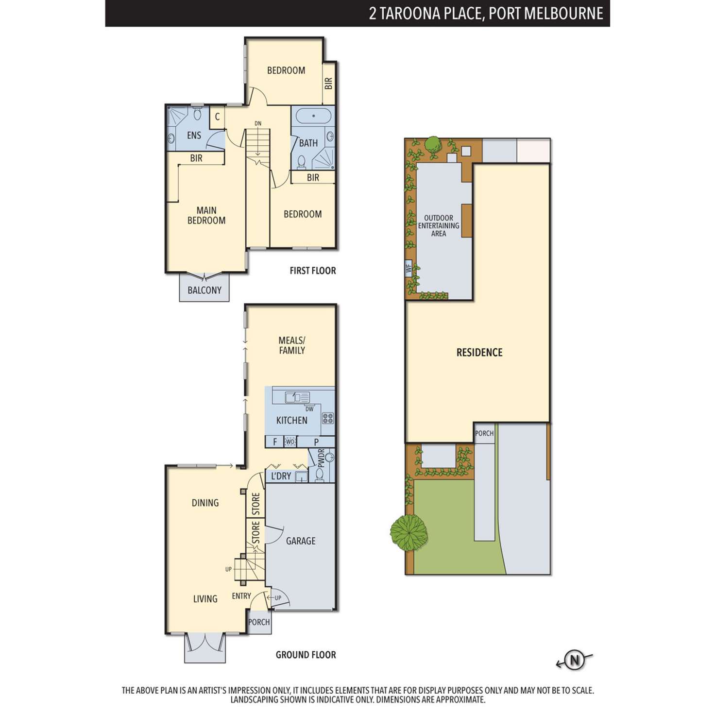 Floorplan of Homely house listing, 2 Taroona Place, Port Melbourne VIC 3207