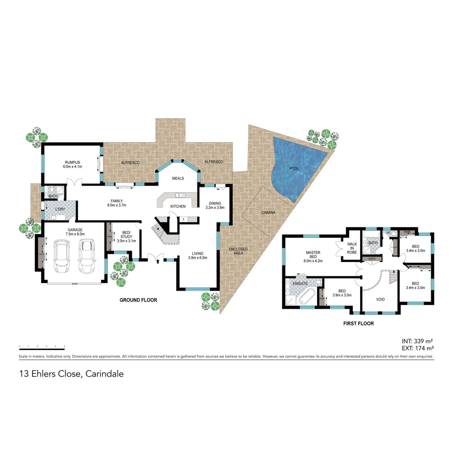 Floorplan of Homely house listing, 13 Ehlers Close, Carindale QLD 4152