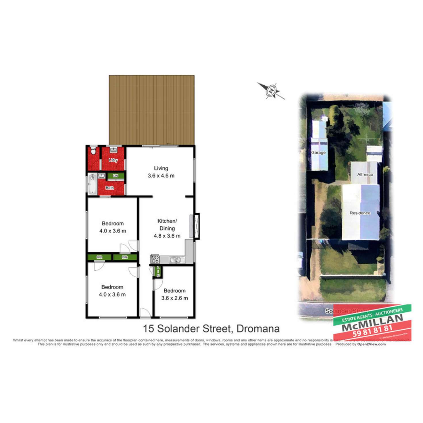 Floorplan of Homely house listing, 15 Solander Street, Dromana VIC 3936