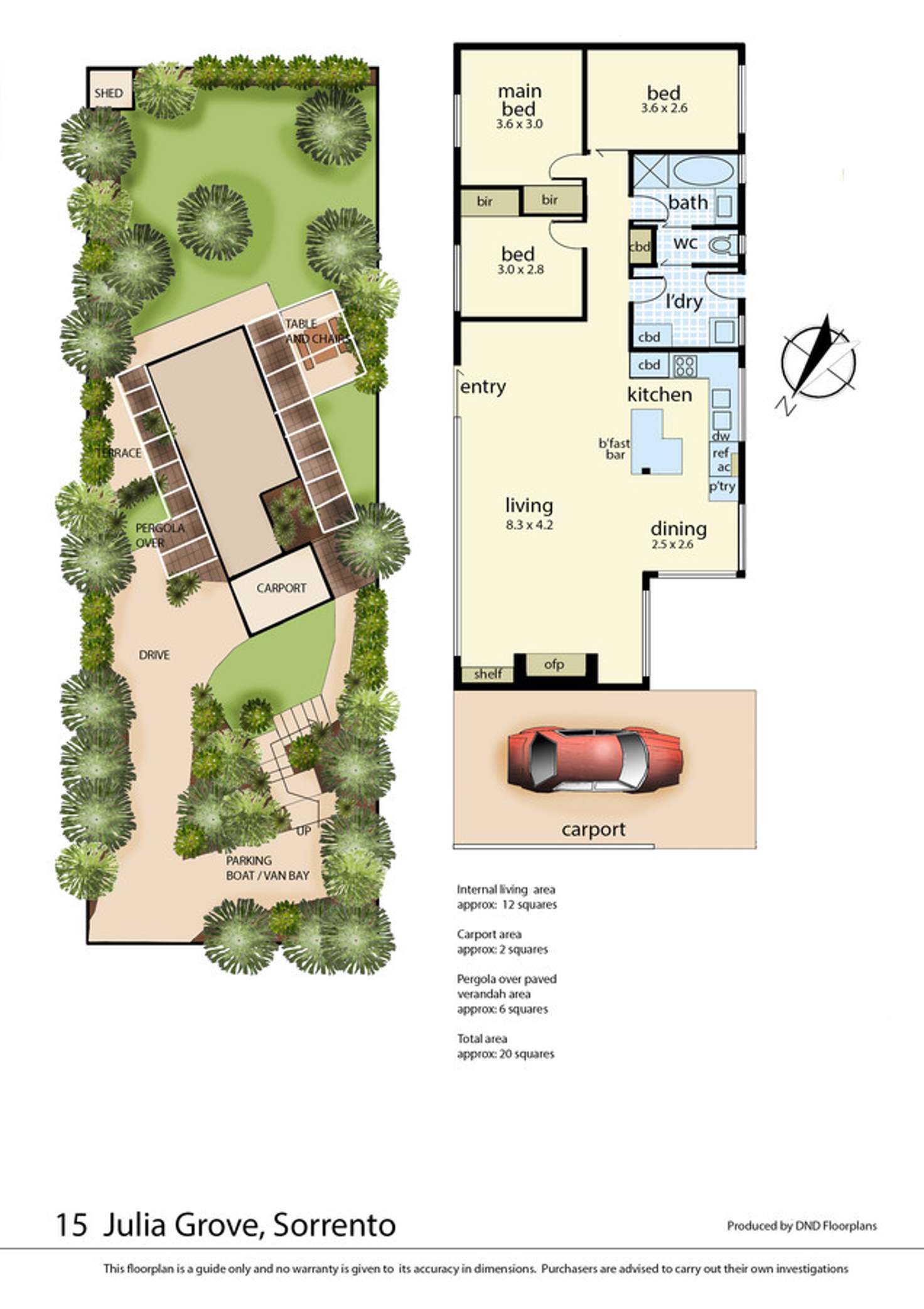 Floorplan of Homely house listing, 15 Julia Grove, Sorrento VIC 3943