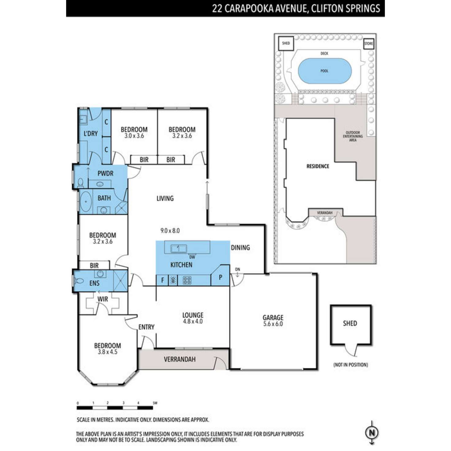 Floorplan of Homely house listing, 22 Carapooka Avenue, Clifton Springs VIC 3222