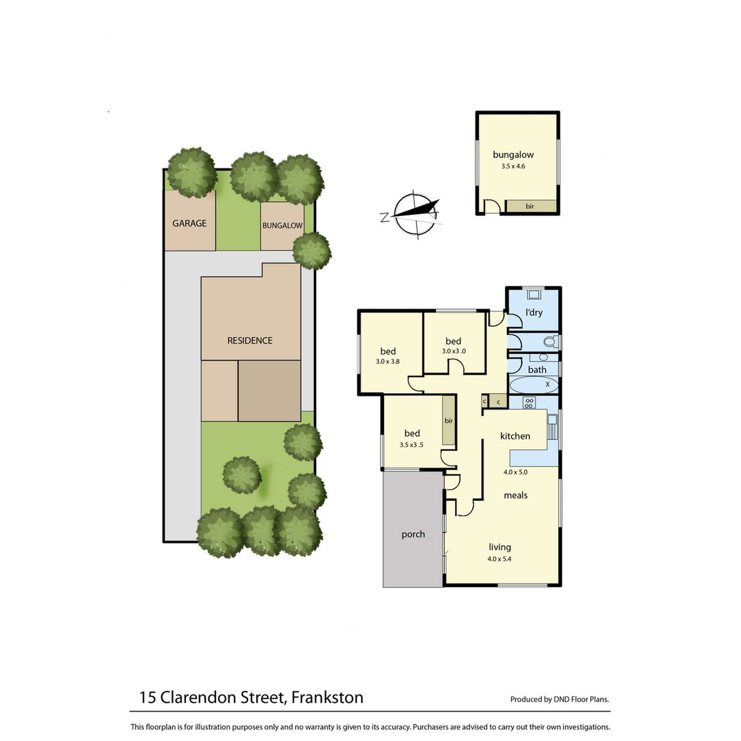 Floorplan of Homely house listing, 15 Clarendon Street, Frankston VIC 3199
