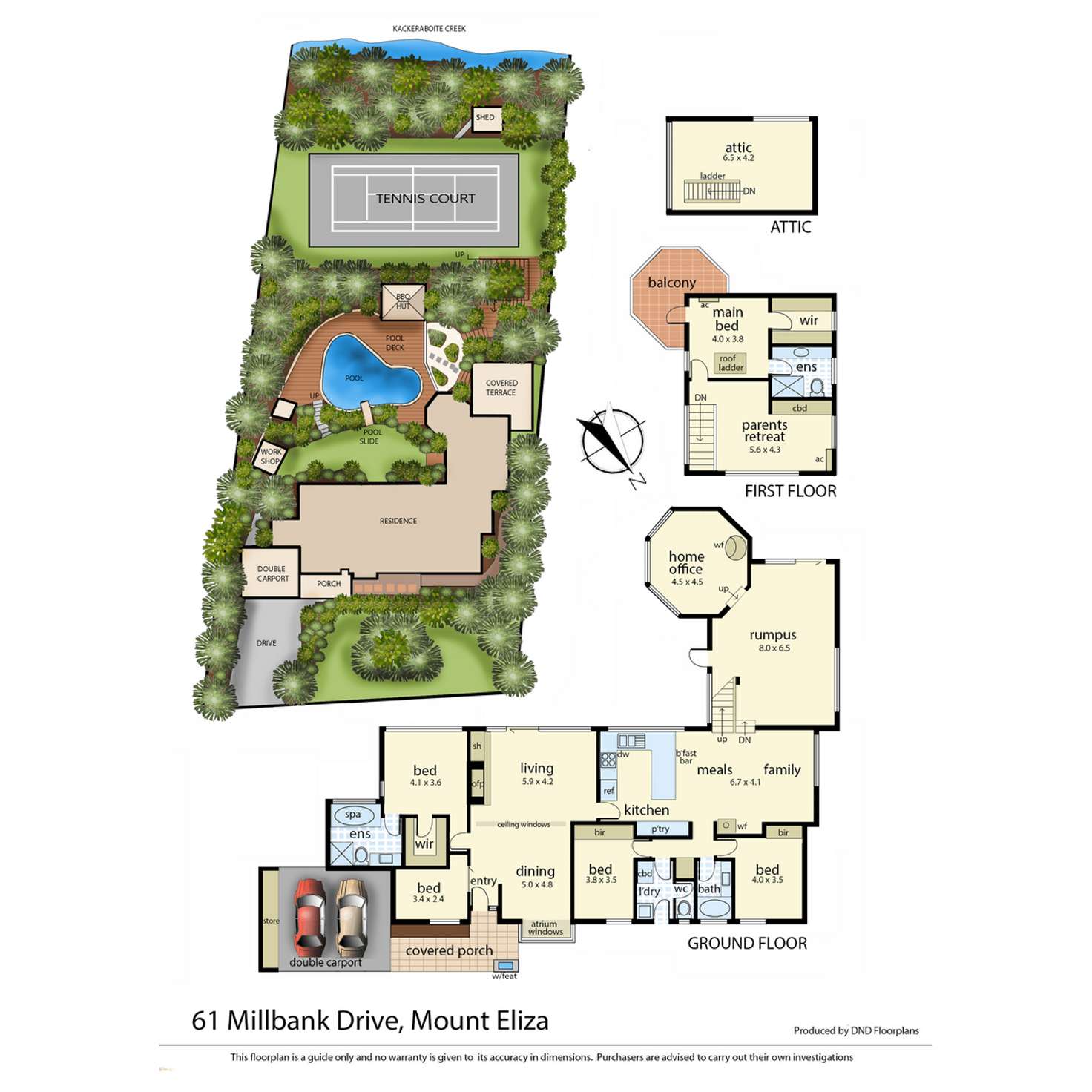 Floorplan of Homely house listing, 61 Millbank Drive, Mount Eliza VIC 3930