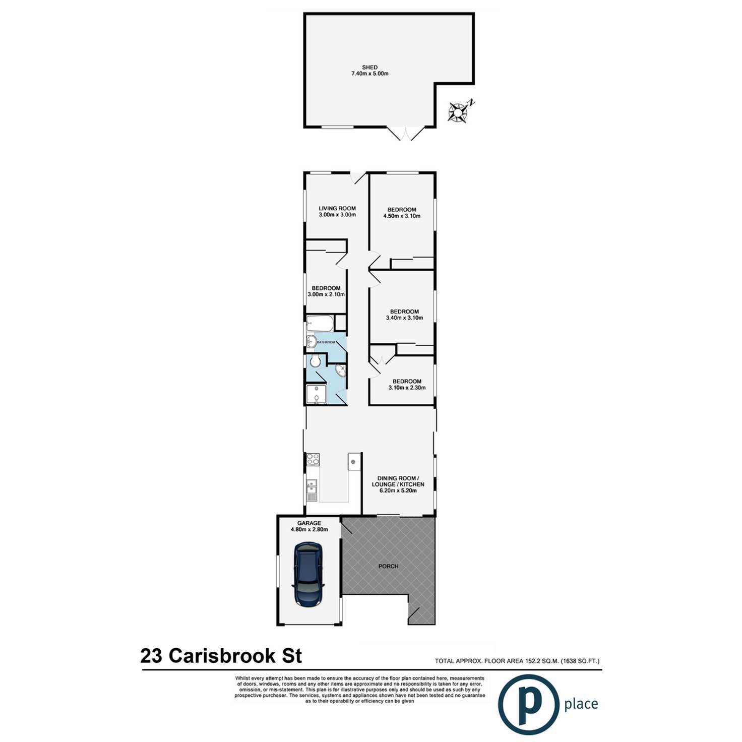 Floorplan of Homely house listing, 23 Carisbrook Street, Rocklea QLD 4106