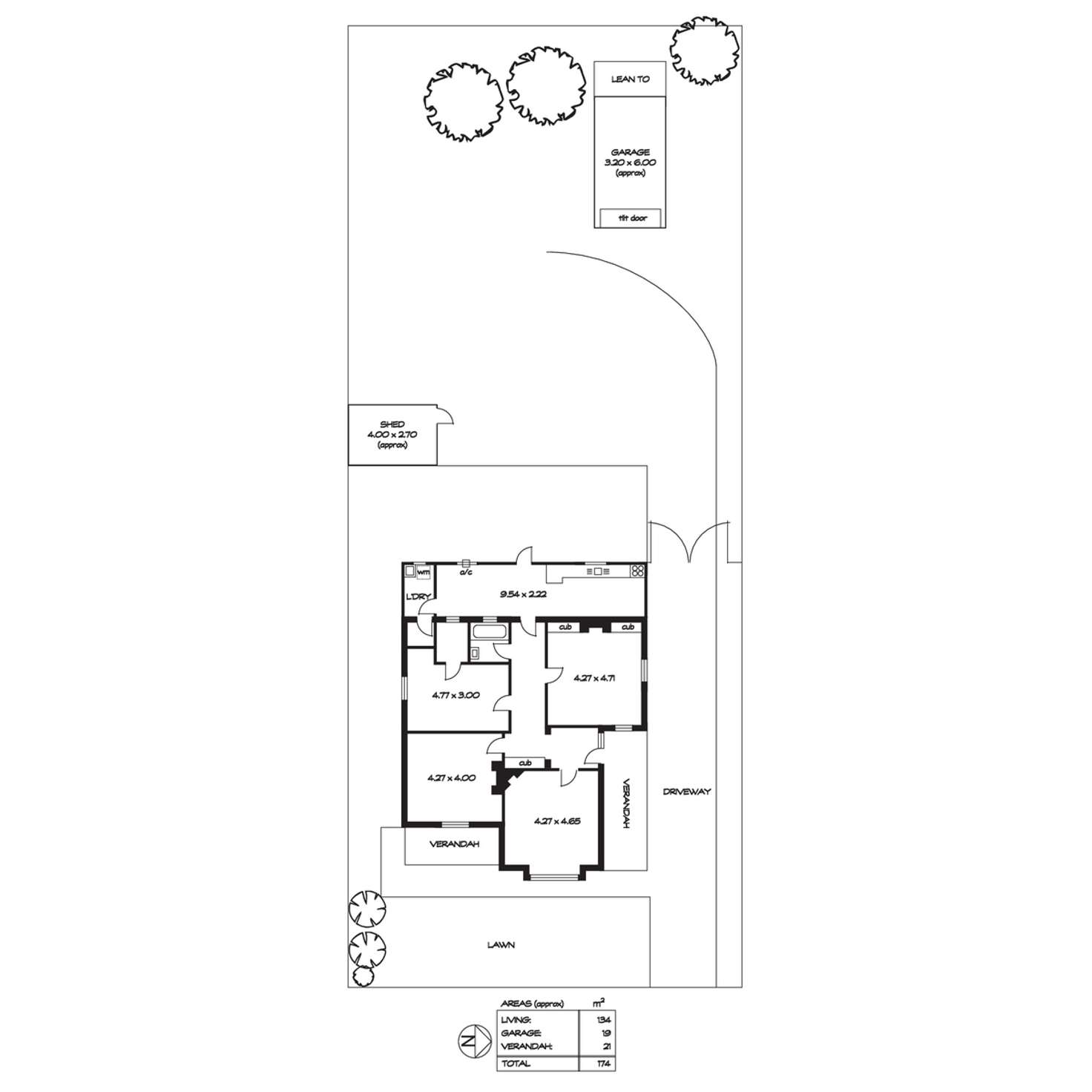 Floorplan of Homely house listing, 135 & 137 Portrush Road, Evandale SA 5069