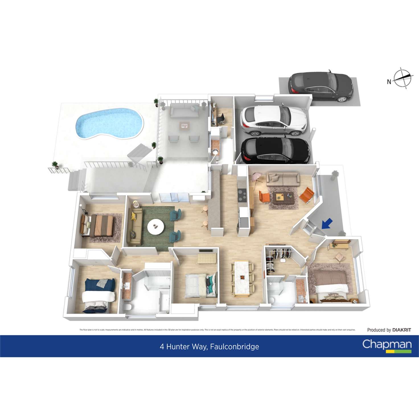 Floorplan of Homely house listing, 4 Hunter Way, Faulconbridge NSW 2776