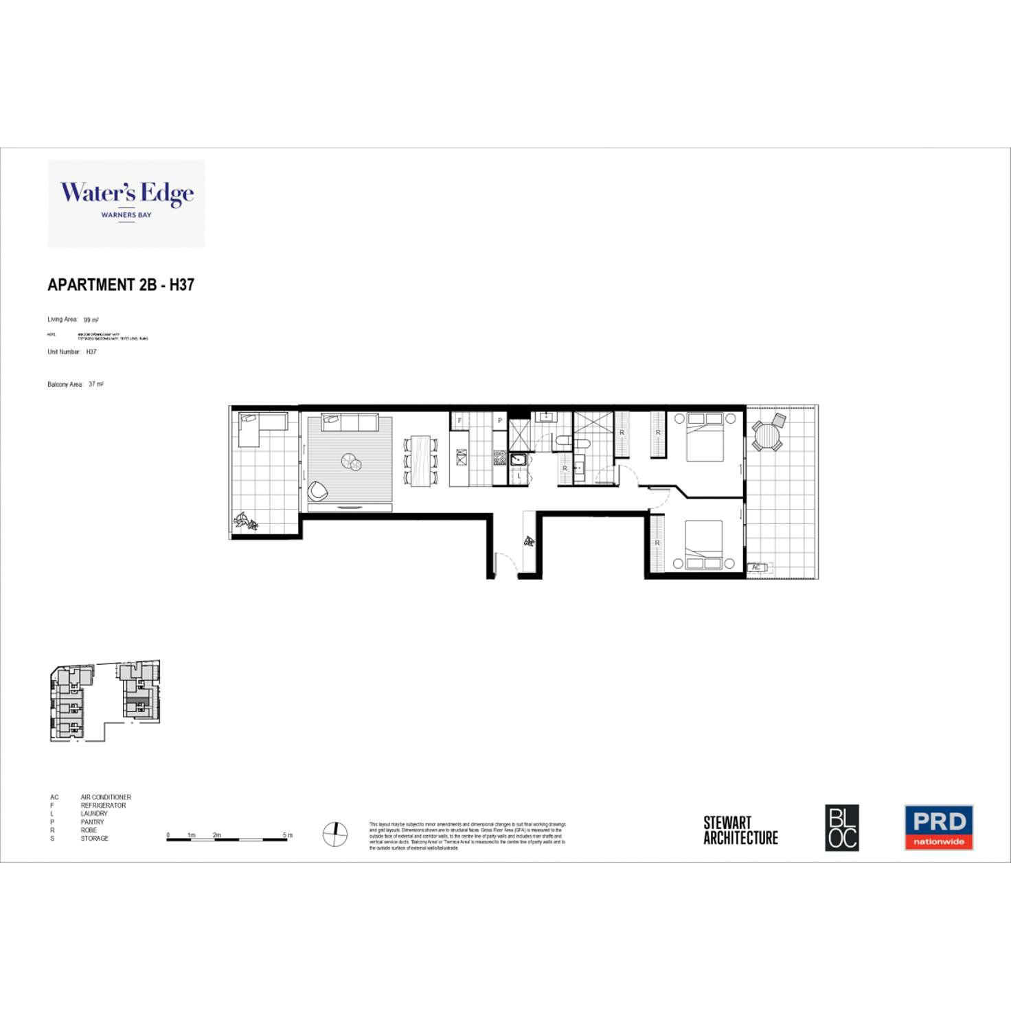 Floorplan of Homely apartment listing, H37/482-488 Howard Street, Warners Bay NSW 2282