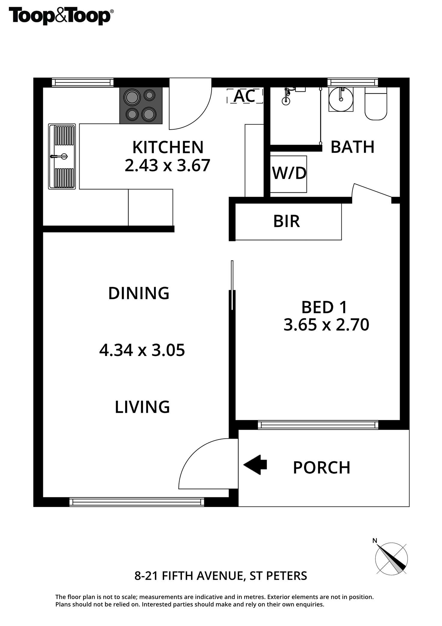 Floorplan of Homely house listing, 8/21 Fifth Avenue, St Peters SA 5069