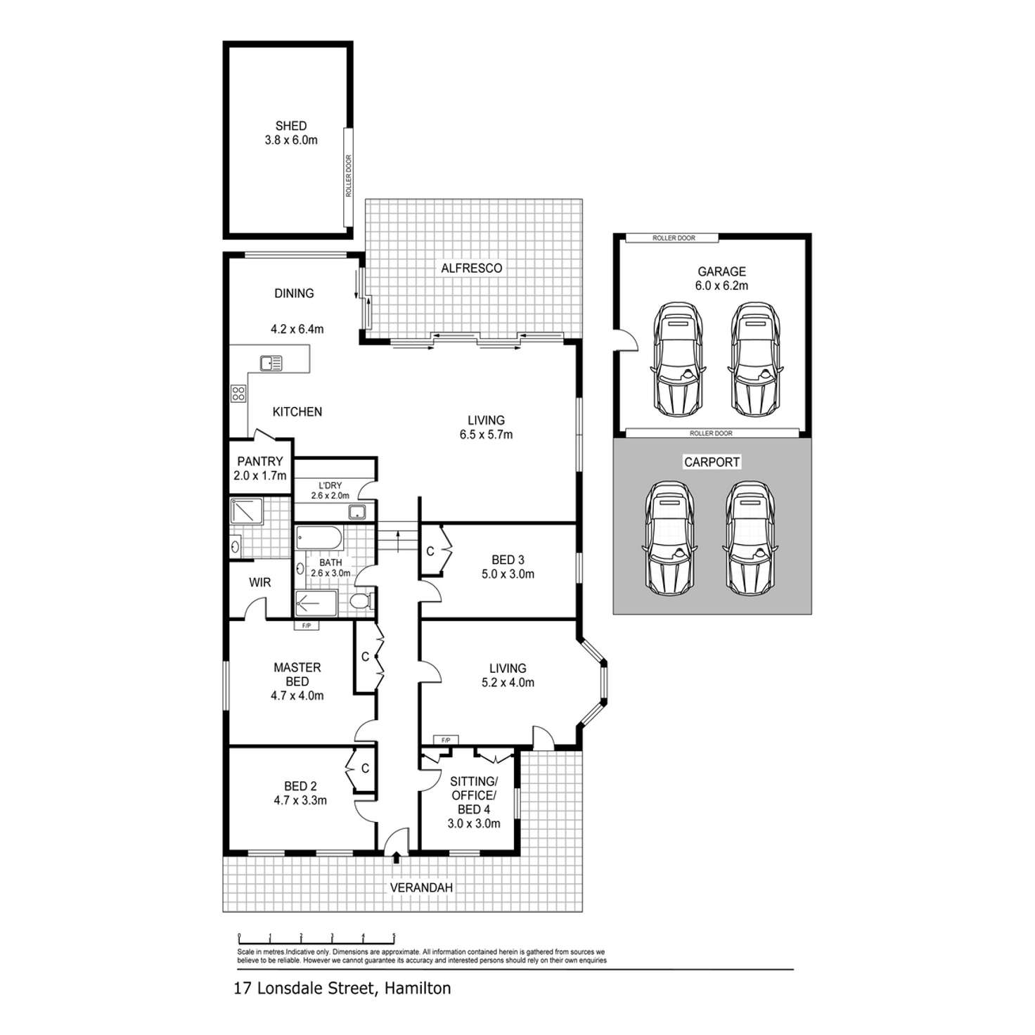 Floorplan of Homely house listing, 17 Lonsdale Street, Hamilton VIC 3300