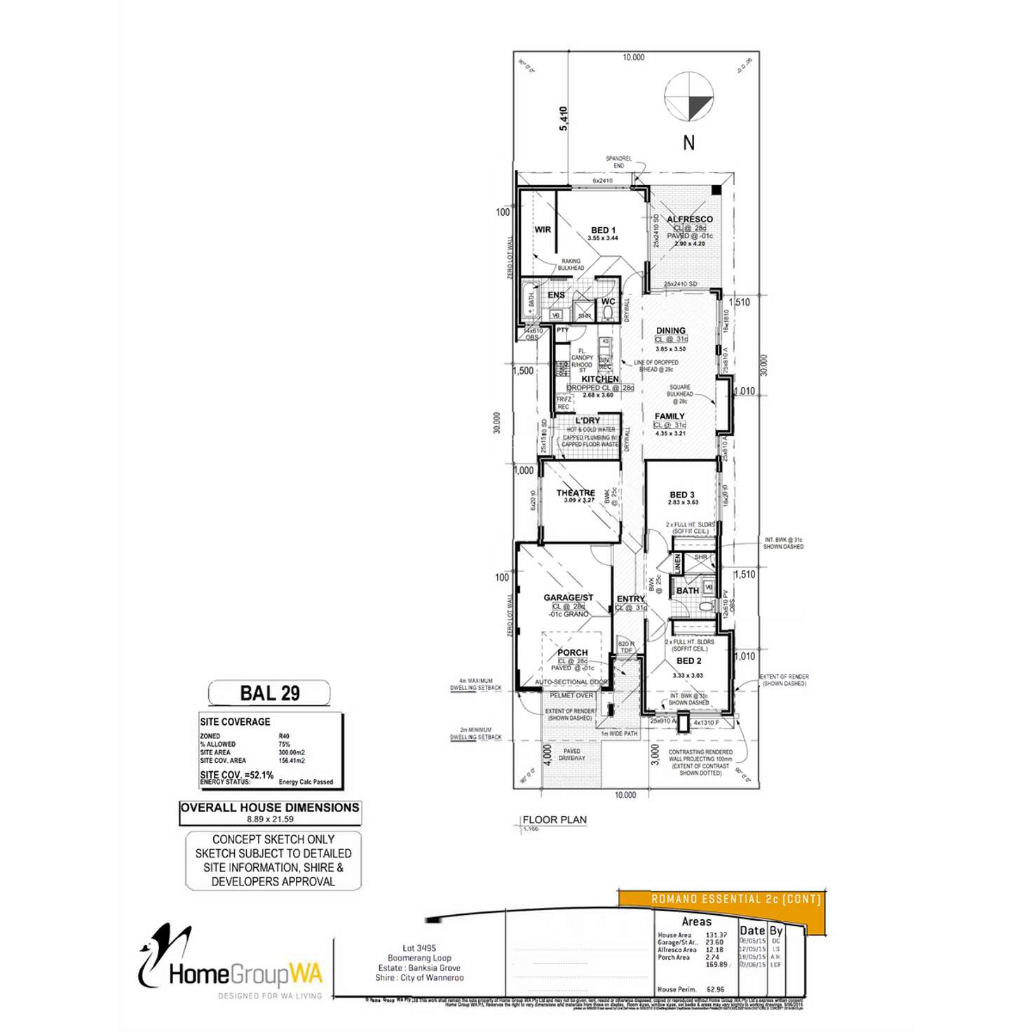 Floorplan of Homely house listing, 67 Boomerang Loop, Banksia Grove WA 6031