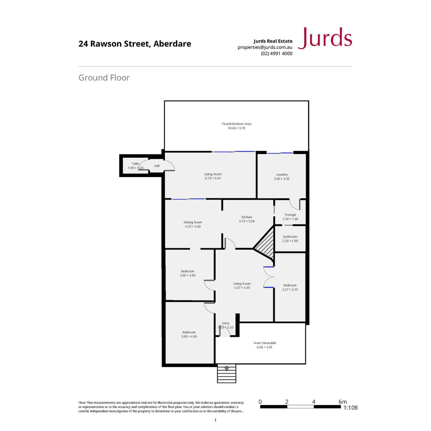 Floorplan of Homely house listing, 24 Rawson Street, Aberdare NSW 2325