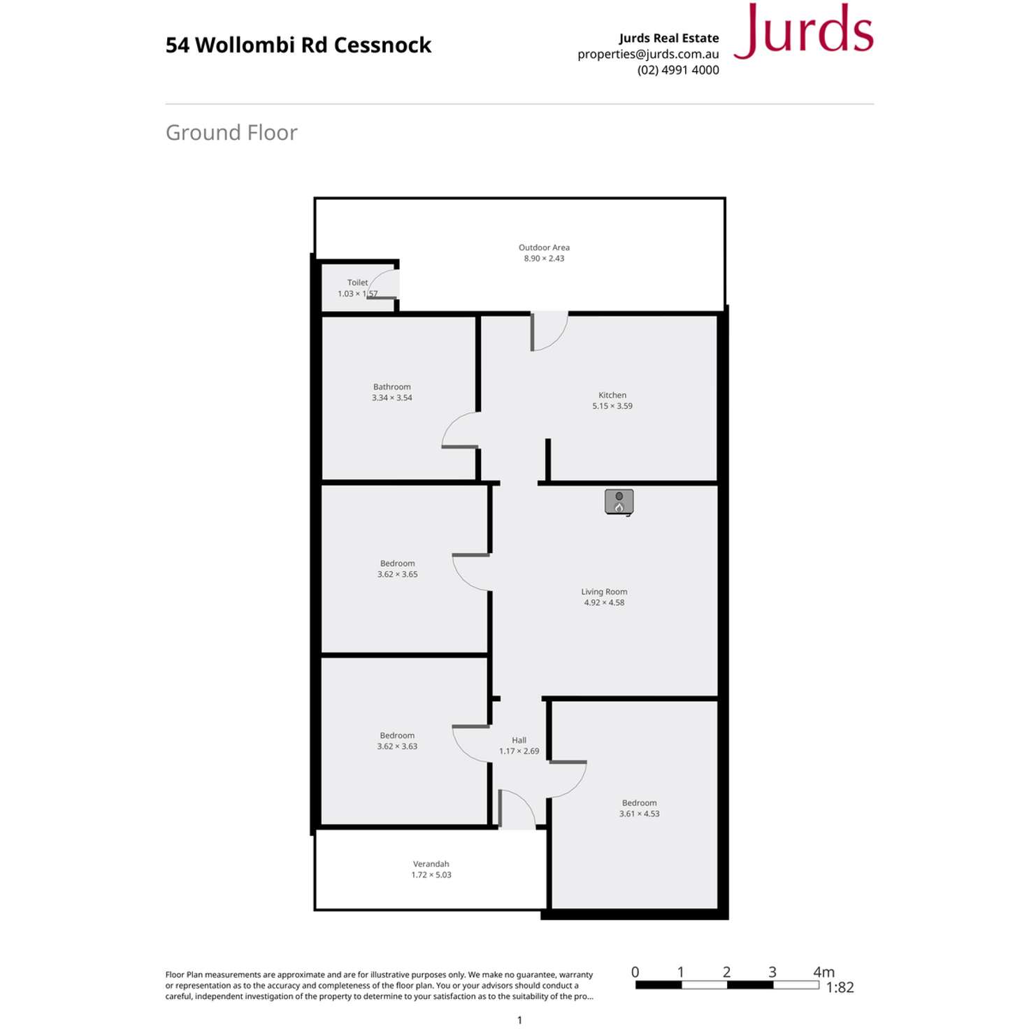 Floorplan of Homely house listing, 54 Wollombi Road, Cessnock NSW 2325