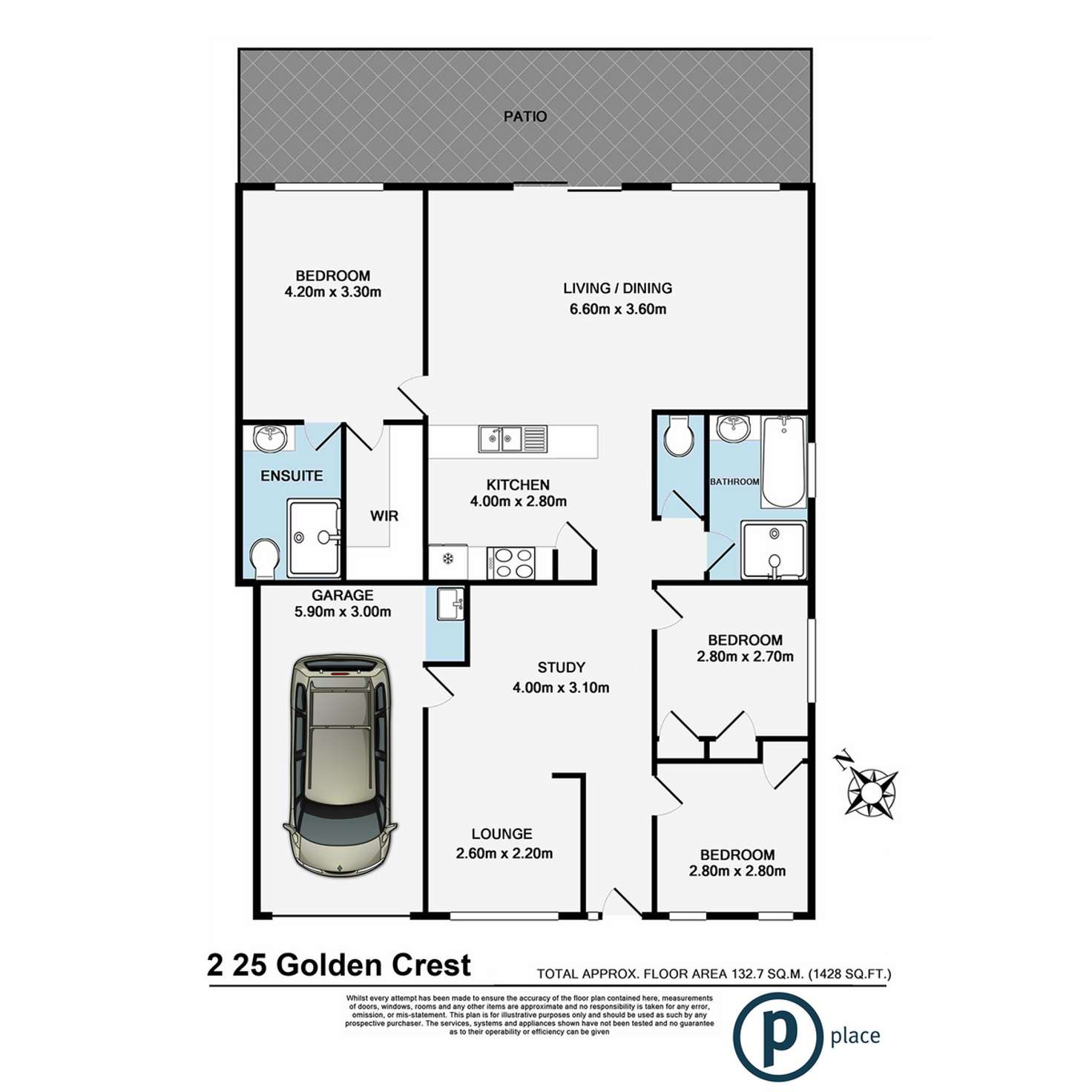 Floorplan of Homely house listing, 2/25 Golden Crest Place, Bellbowrie QLD 4070