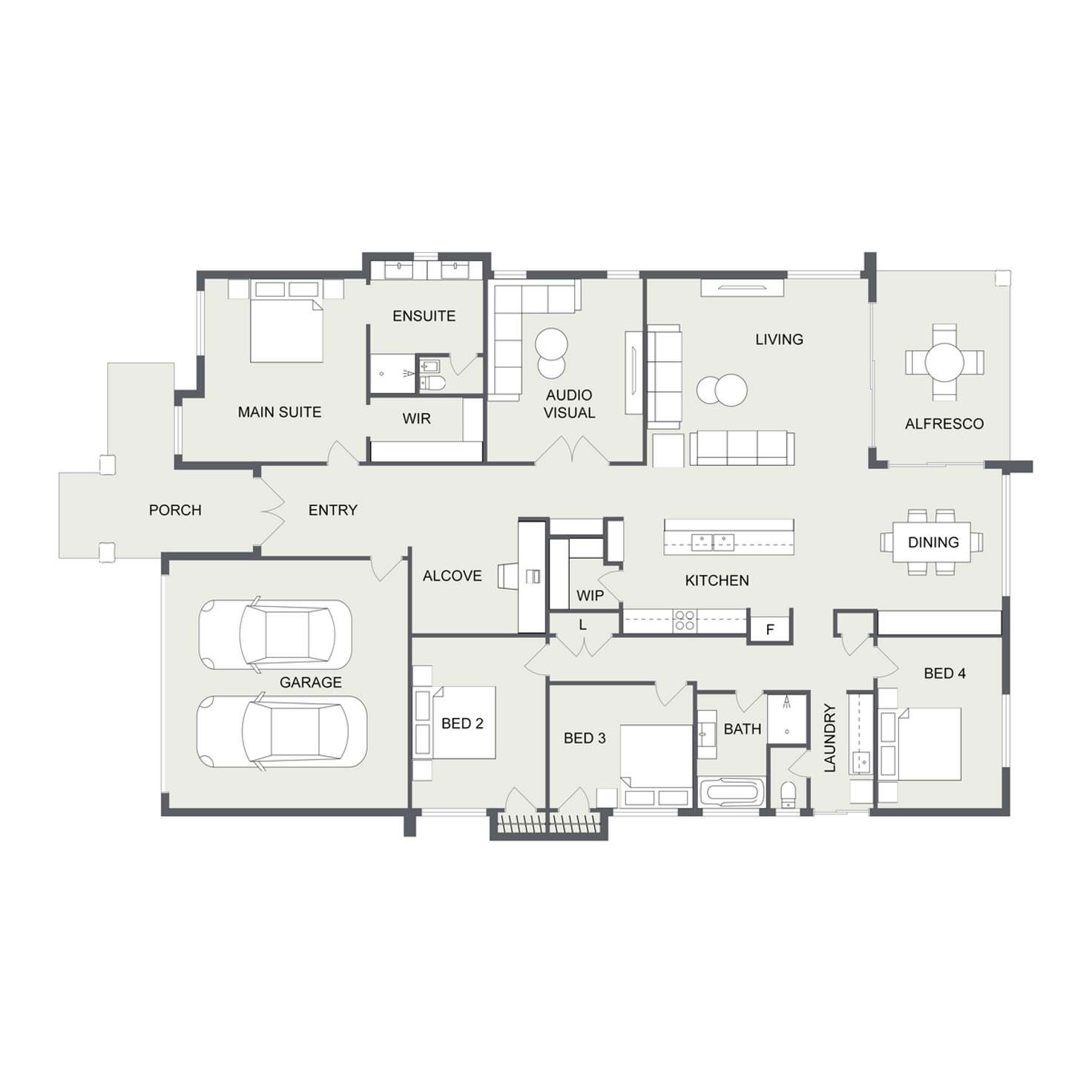 Floorplan of Homely house listing, 6 Helmsley Parkway, Alkimos WA 6038