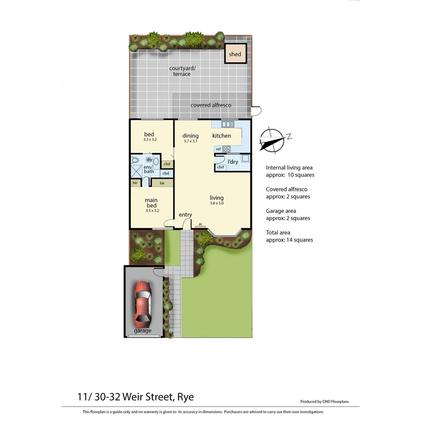 Floorplan of Homely unit listing, 11/30-32 Weir Street, Rye VIC 3941