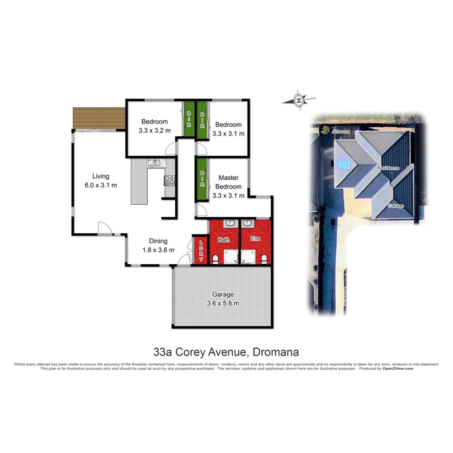 Floorplan of Homely unit listing, 33a Corey Avenue, Dromana VIC 3936