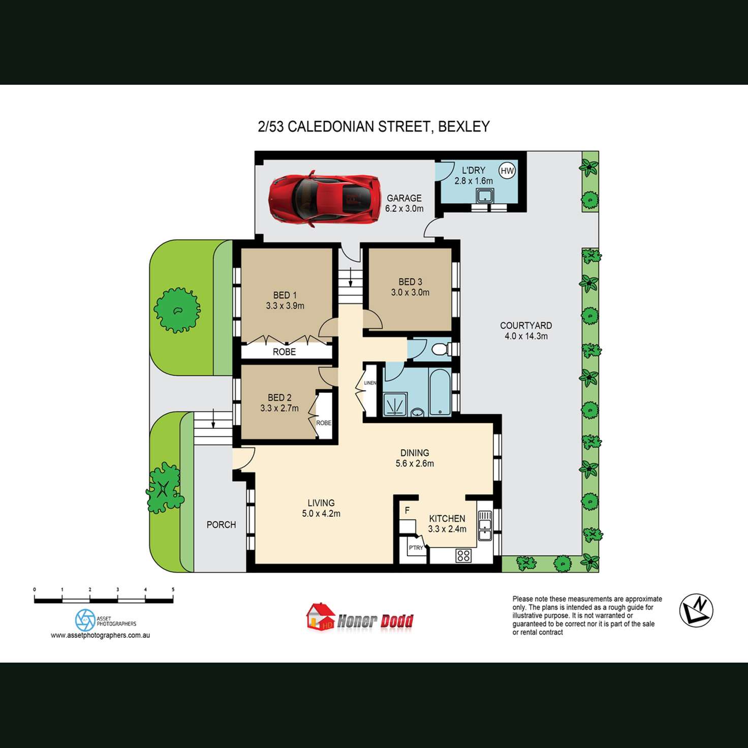 Floorplan of Homely villa listing, 2/53 Caledonian Street, Bexley NSW 2207