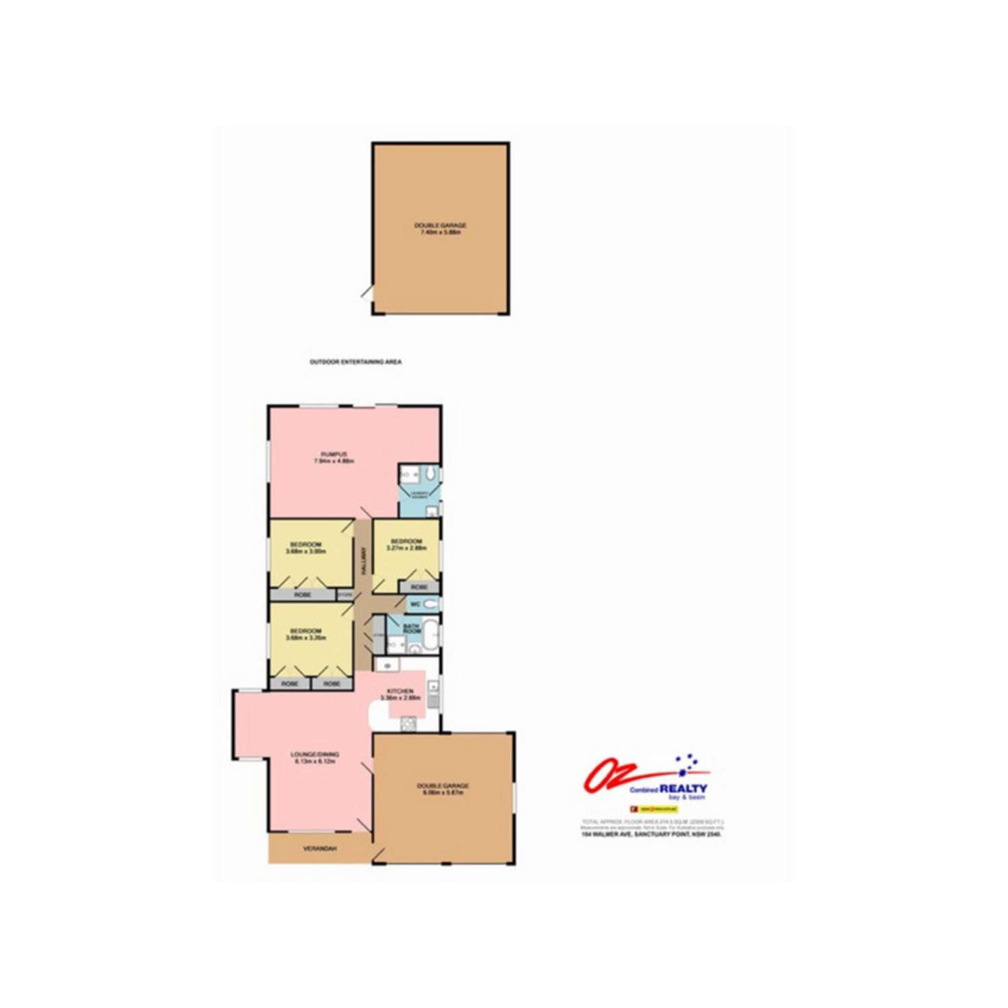 Floorplan of Homely house listing, 184 Walmer Avenue, Sanctuary Point NSW 2540