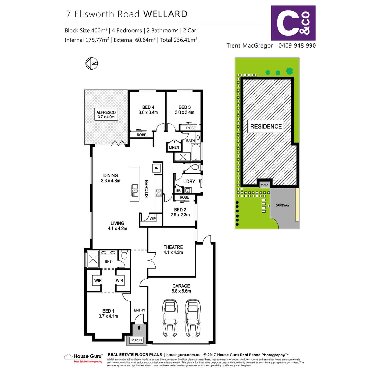 Floorplan of Homely house listing, 7 Ellsworth Road, Wellard WA 6170