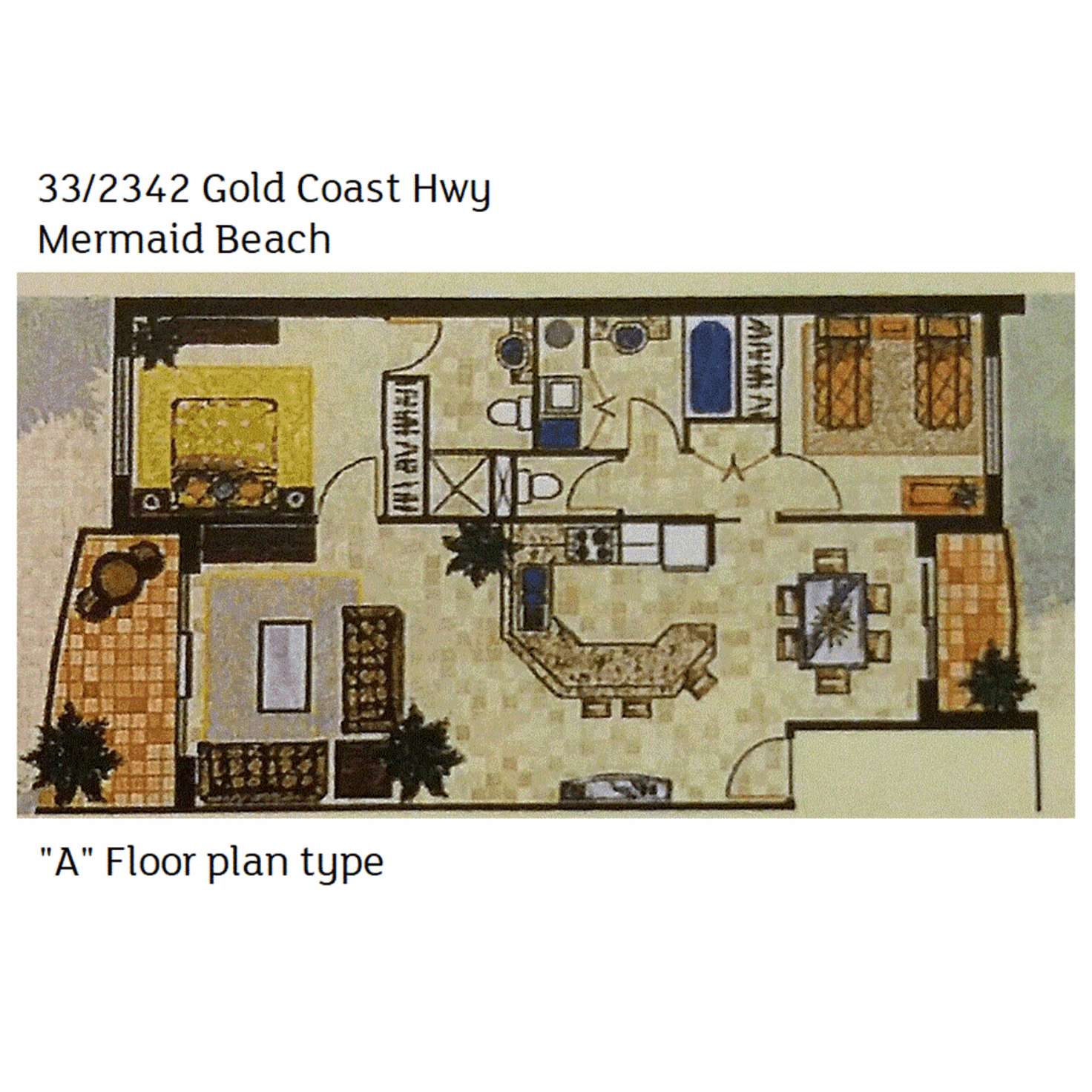 Floorplan of Homely apartment listing, 33/2342 Gold Coast Highway, Mermaid Beach QLD 4218