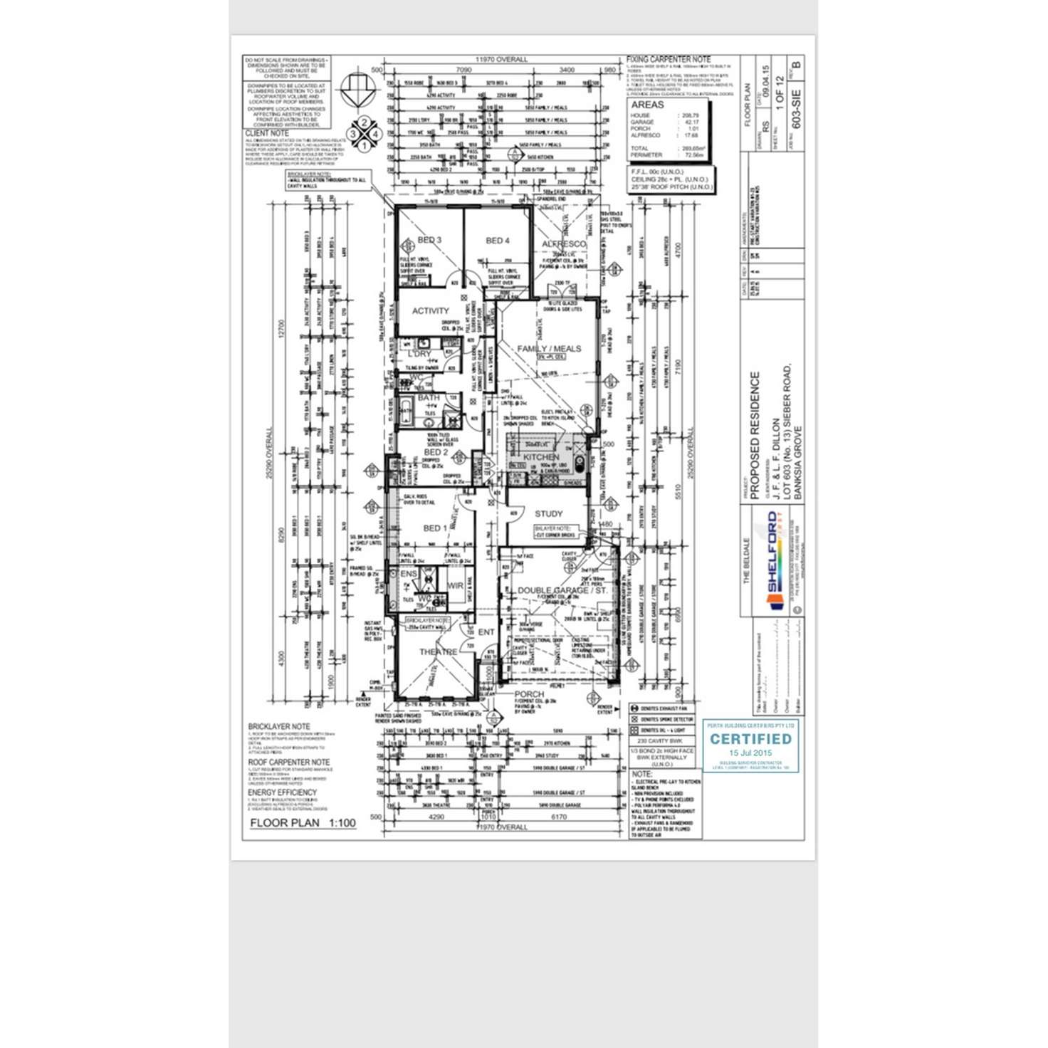 Floorplan of Homely house listing, 13 Sieber Road, Banksia Grove WA 6031