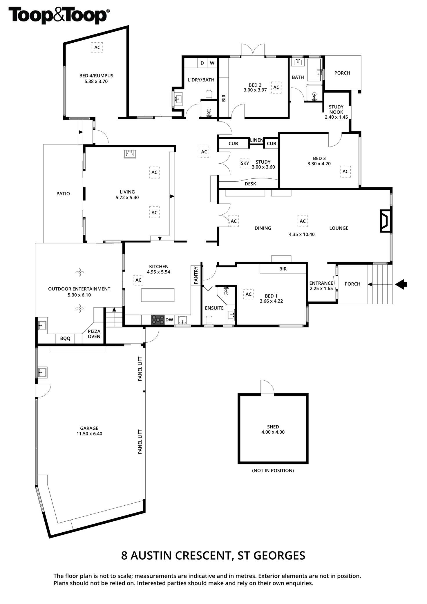 Floorplan of Homely house listing, 8 Austin Crescent, St Georges SA 5064