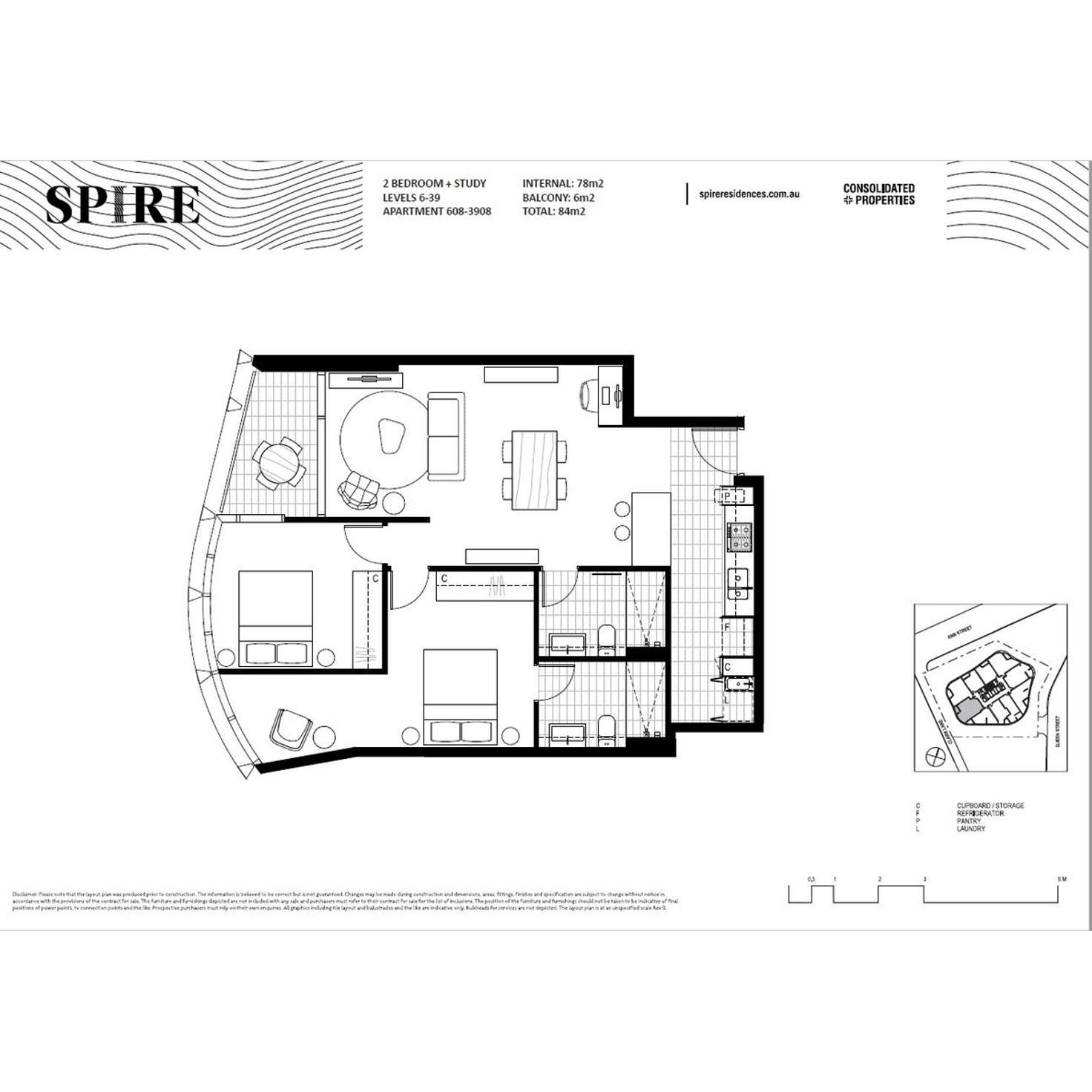 Floorplan of Homely apartment listing, 550 Queen Street, Brisbane City QLD 4000