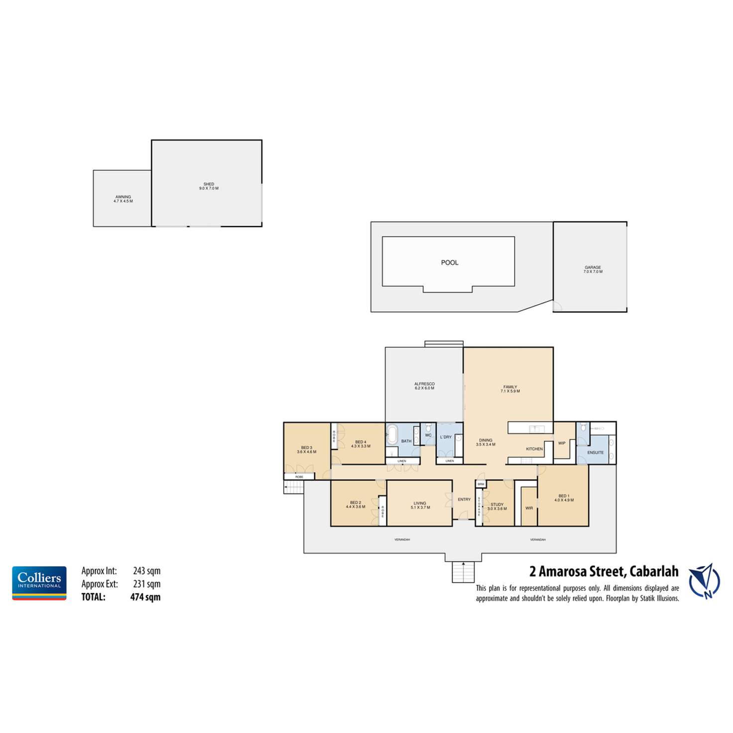 Floorplan of Homely house listing, 2 Amorosa Street, Cabarlah QLD 4352