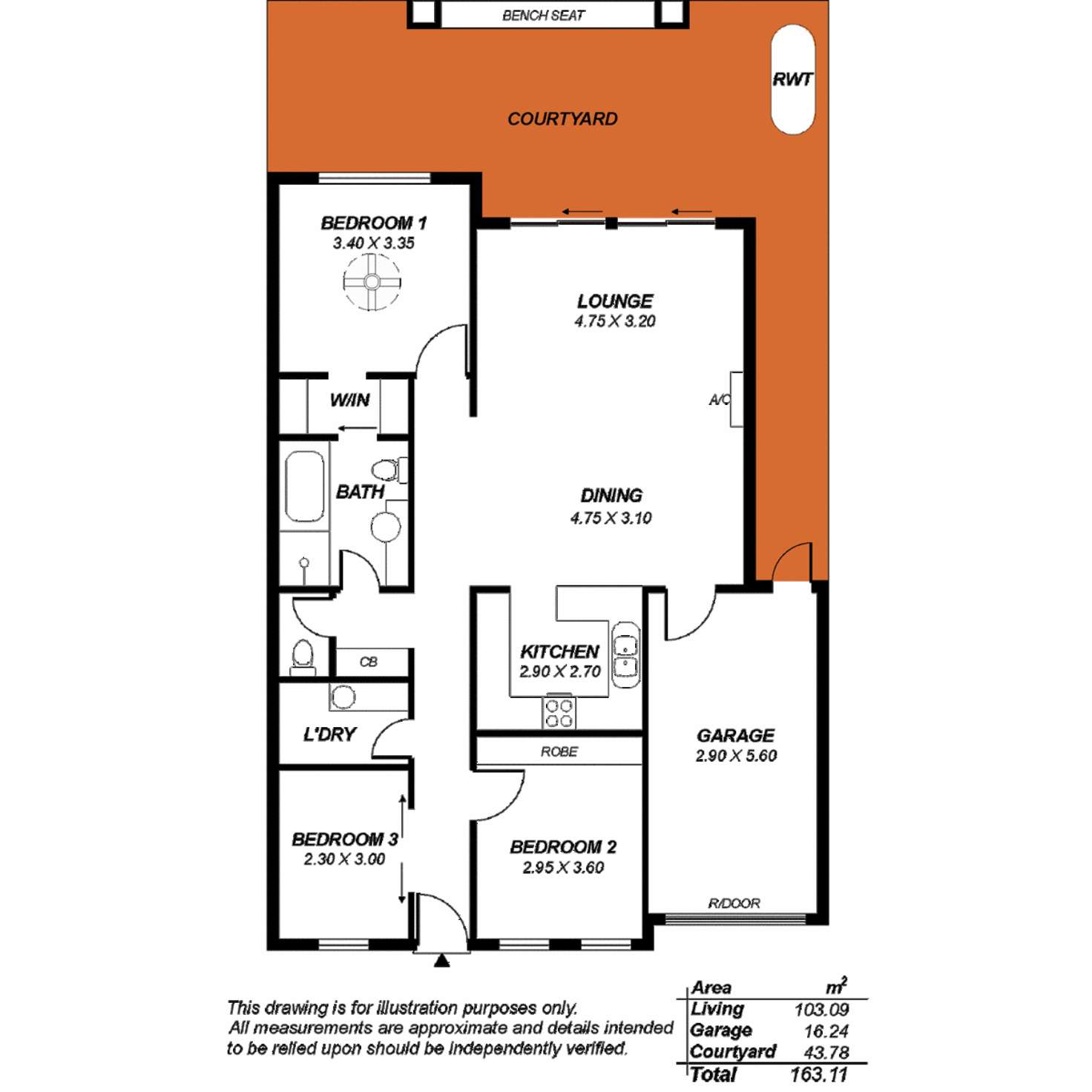 Floorplan of Homely house listing, 10A Blaby Road, Morphett Vale SA 5162